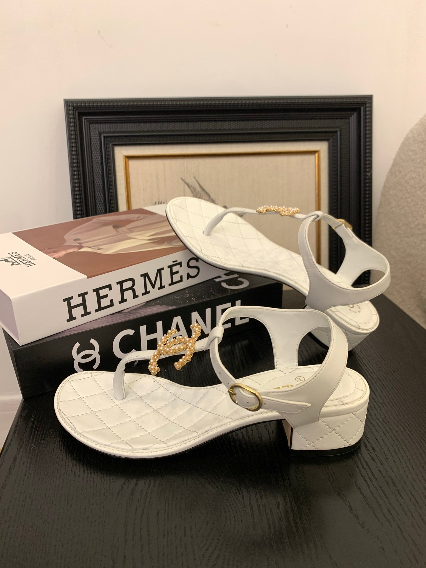 Chanel Timeless Elegance Thong Sandals