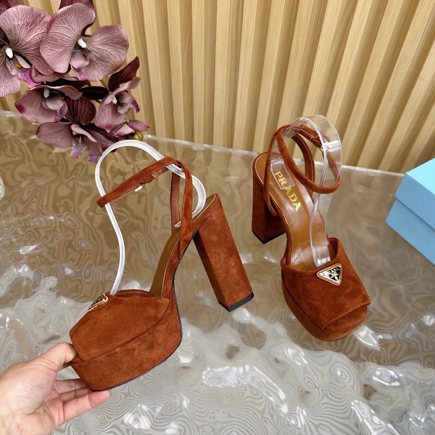 Prada Elegance Buckle Heels