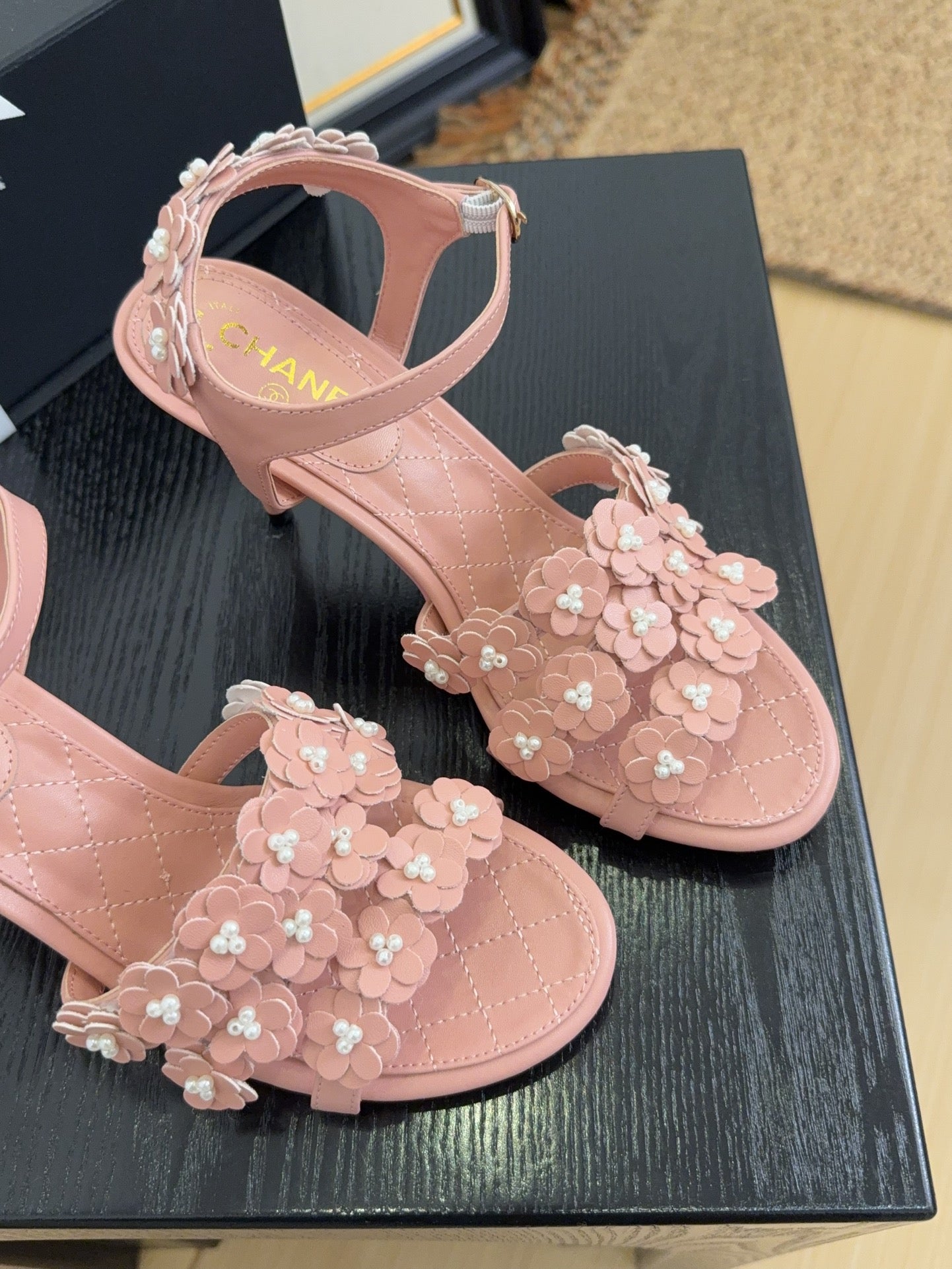 Chanel Chic Signature Heeled Sandals