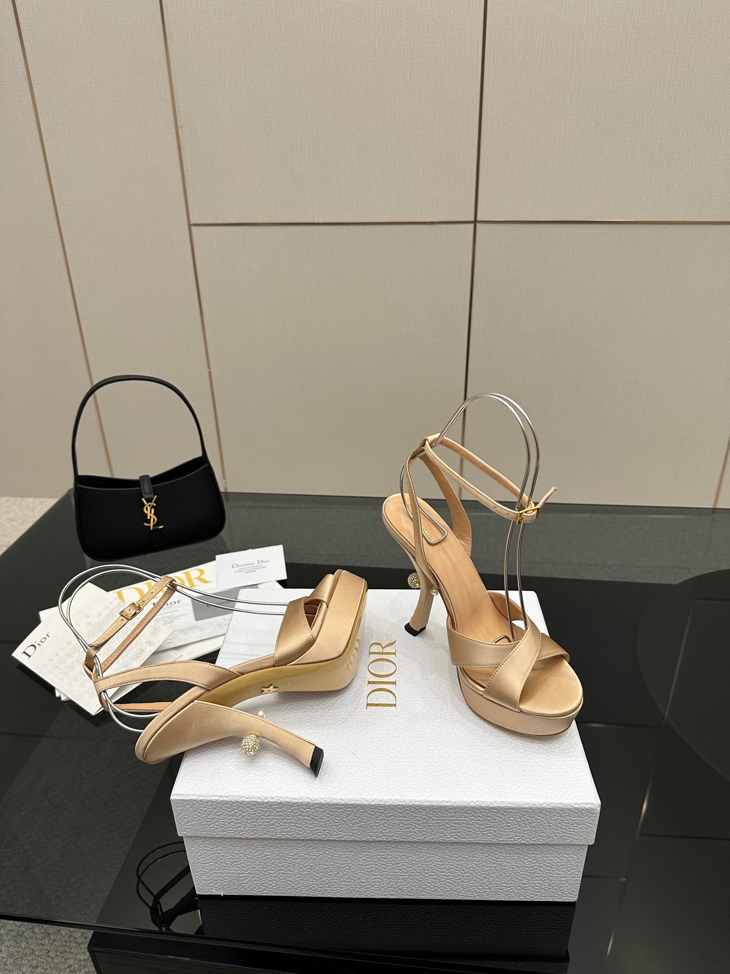 Dior Nina 130 Leather Platform Sandals