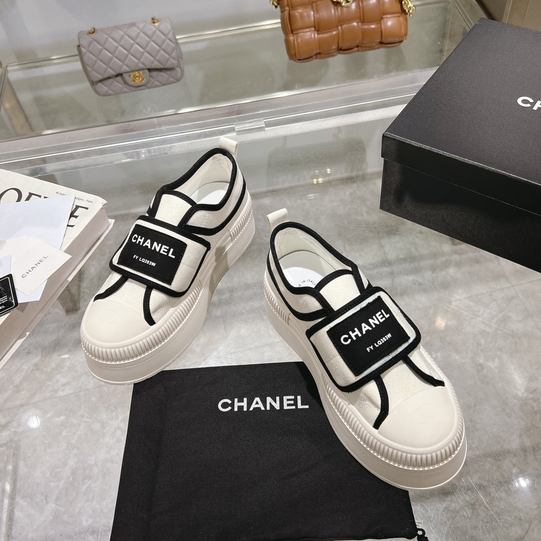 Chanel Velvet Stroll Sneakers