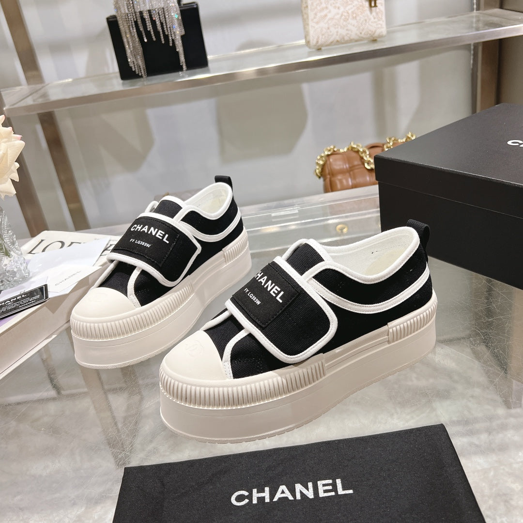 Chanel Velvet Stroll Sneakers