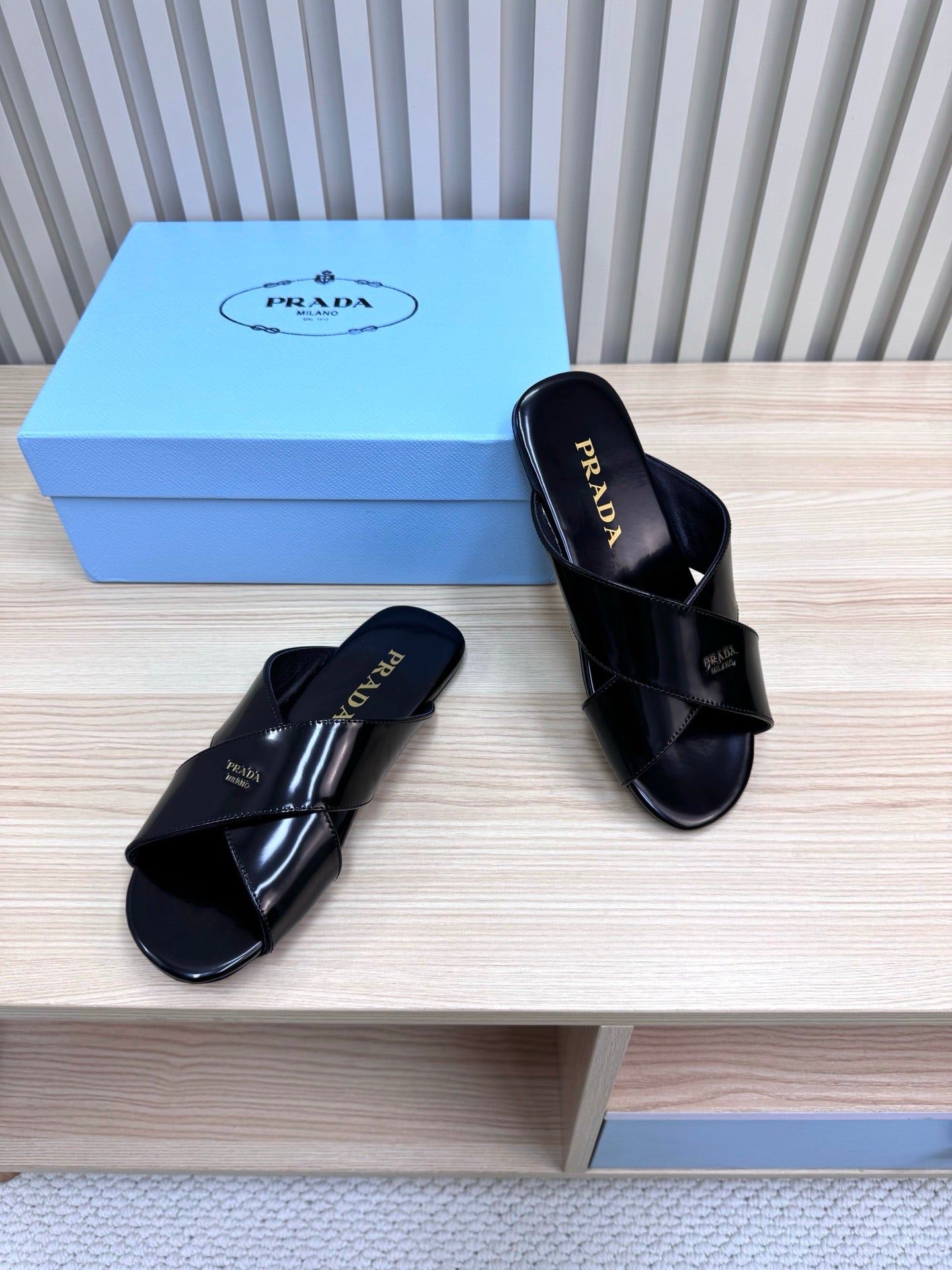 Prada Elysian Leather Sandals