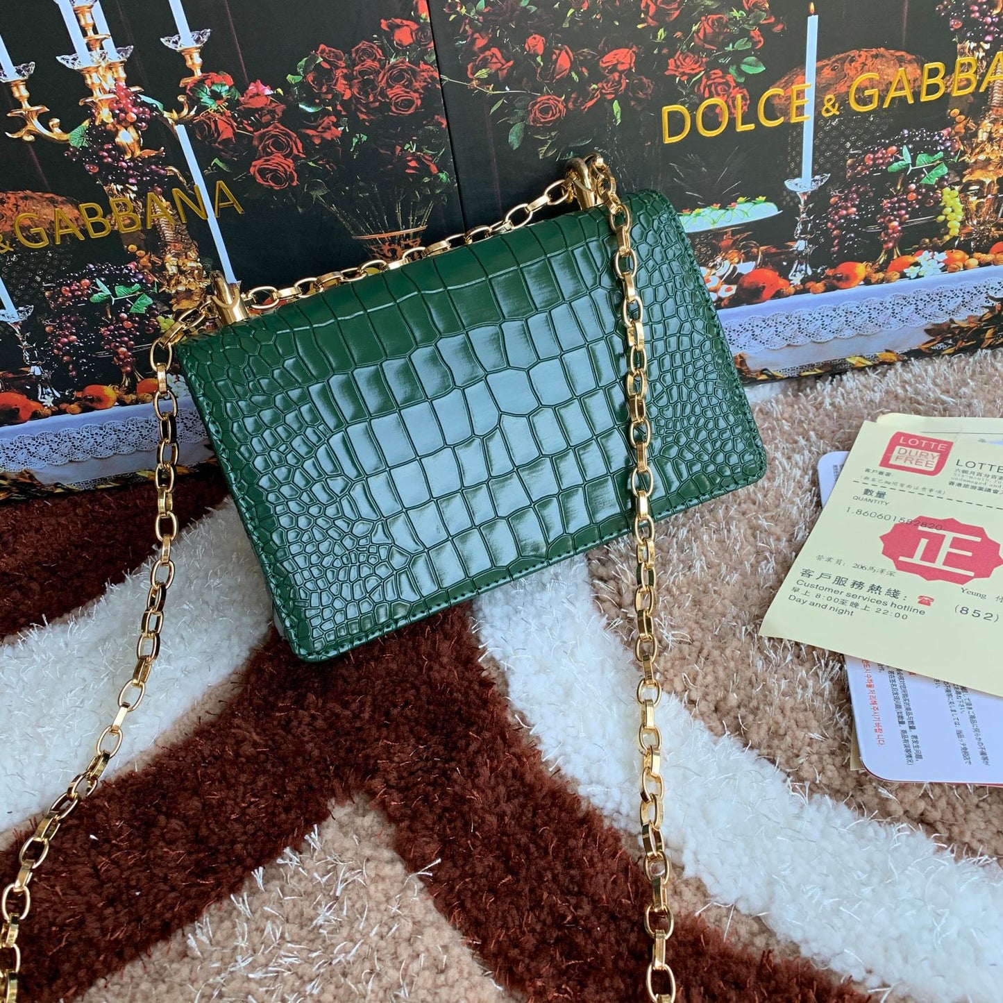 Dolce & Gabbana The Swan - Vintage Gucci GG Crossbody/Shoulder/Clutch Bag in Navy Leather