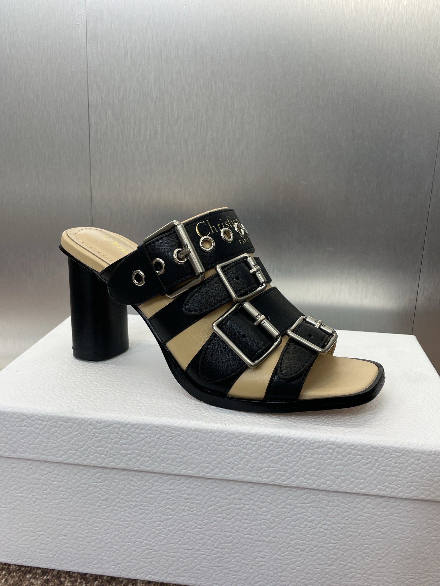 Dior Versace 125mm Medusa Stiletto Sandals | Black | FARFETCH TR