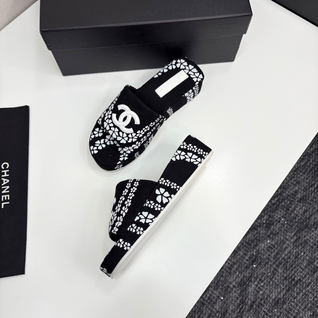 Chanel Timeless Elegance Thong Sandals