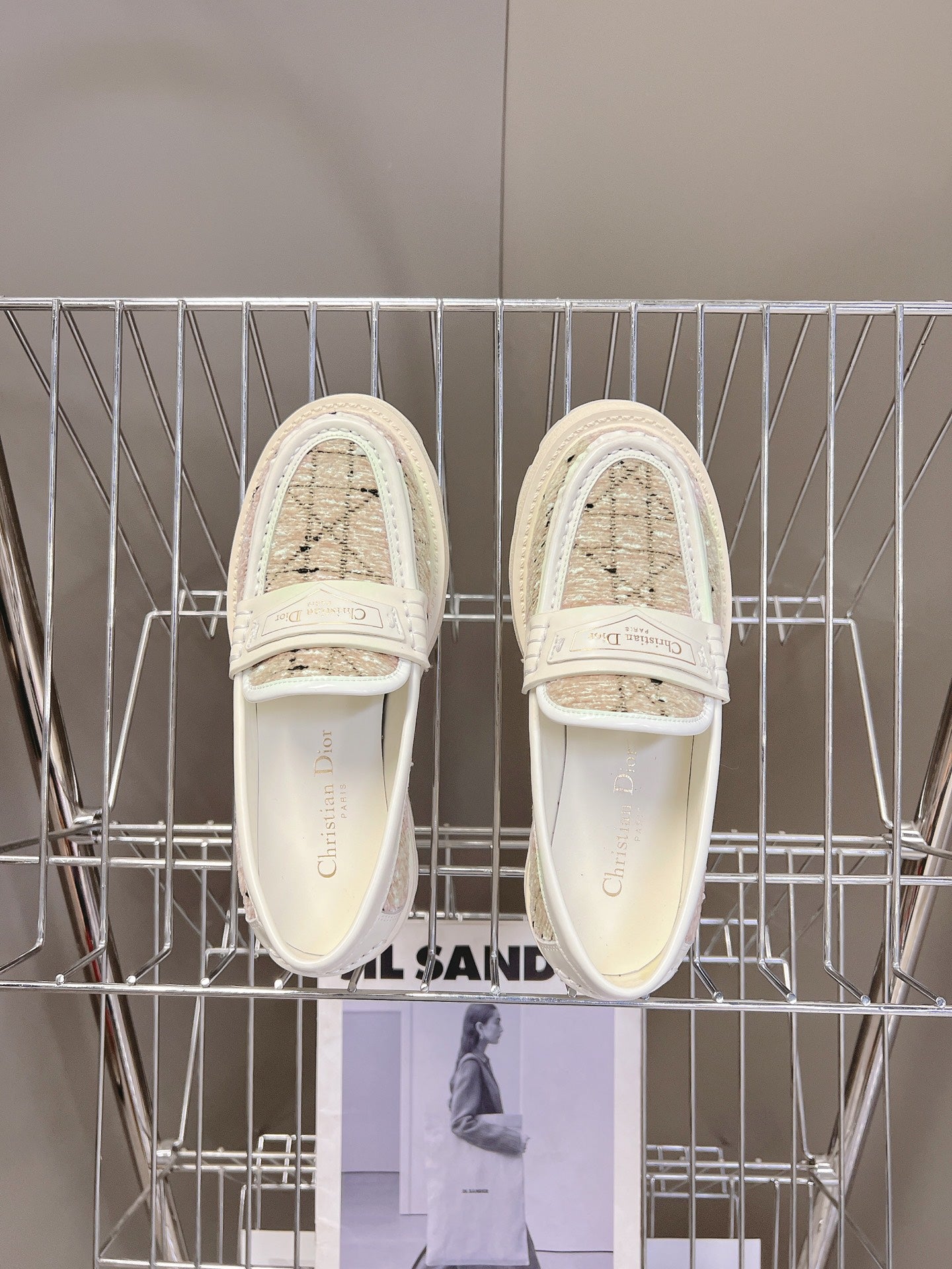 DIOR CHECKERED THICK-SOLED LOAFERS