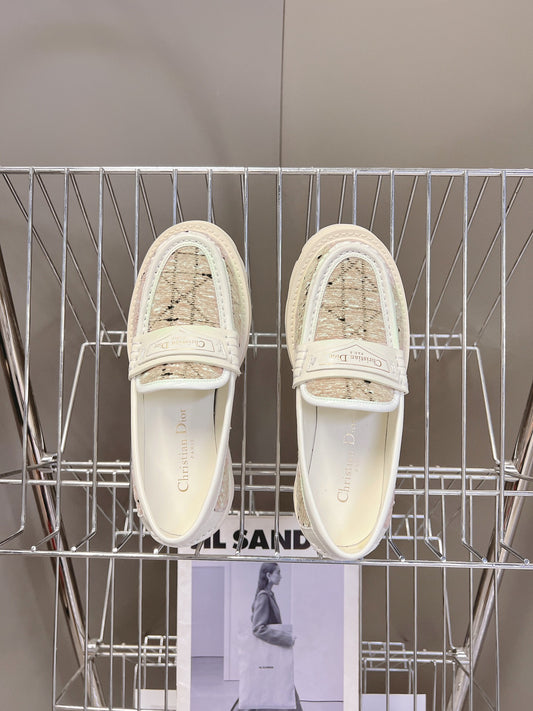 DIOR CHECKERED THICK-SOLED LOAFERS