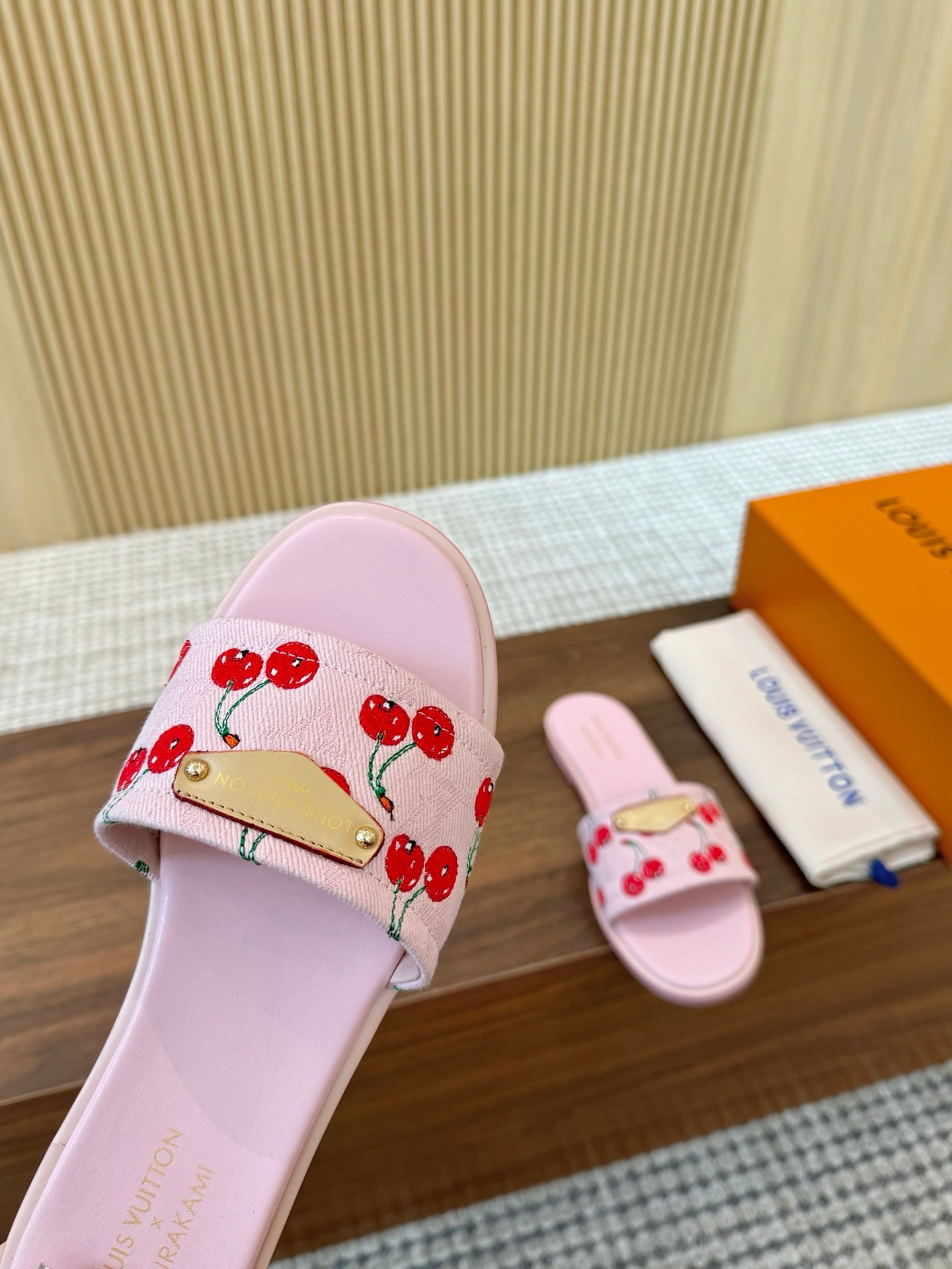 Louis Vuitton Elegance Strappy Leather Slides