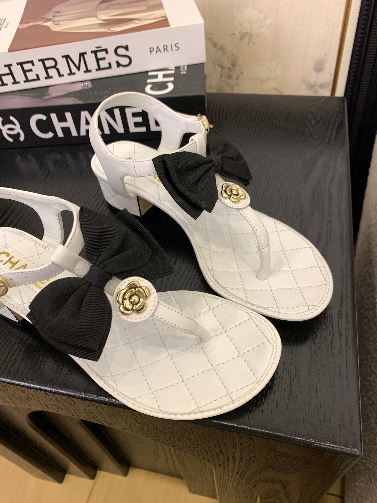 Chanel Timeless Elegance Thong Sandals