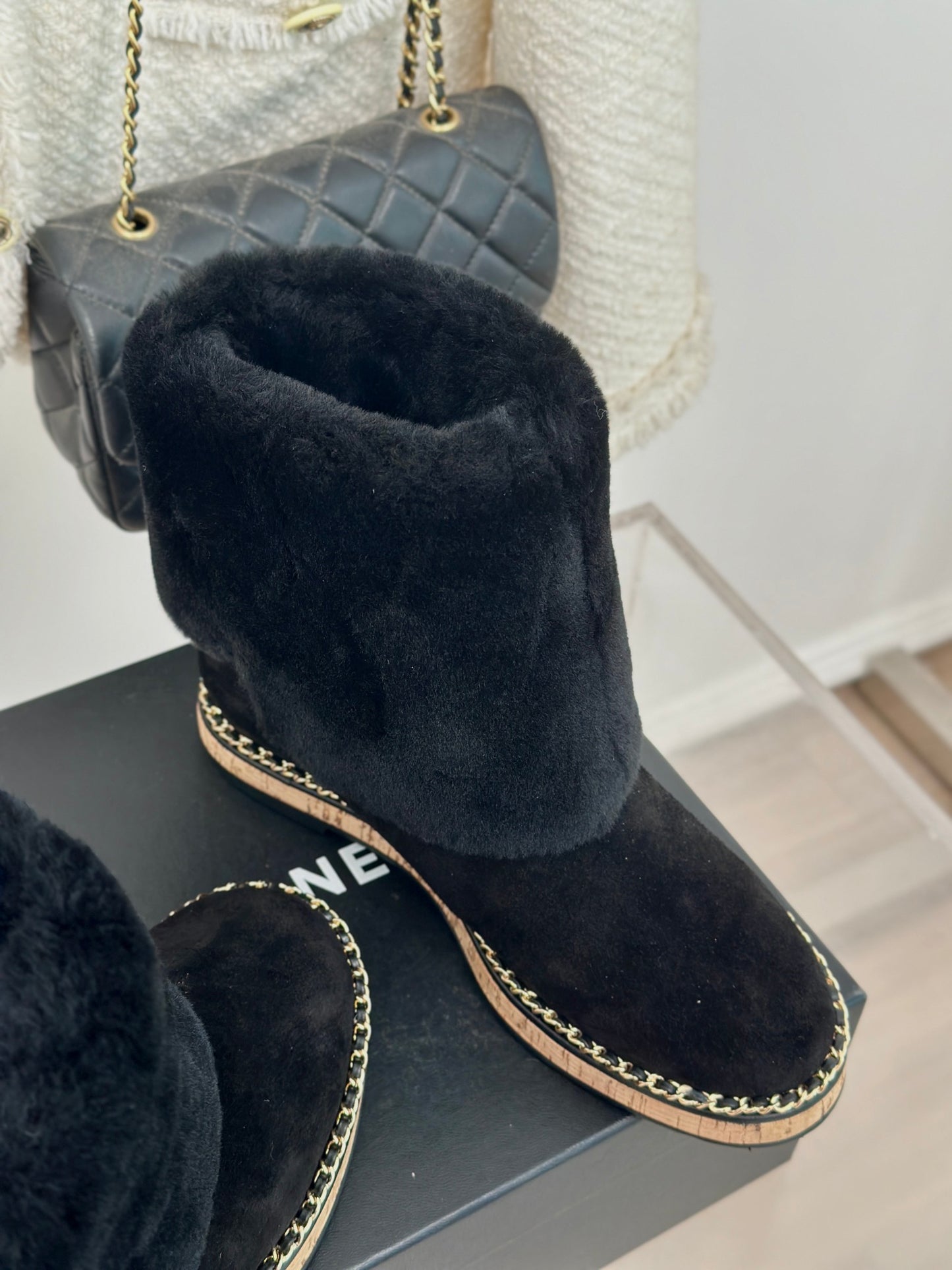 Chanel Timeless Fur-Lined Elegance Boots