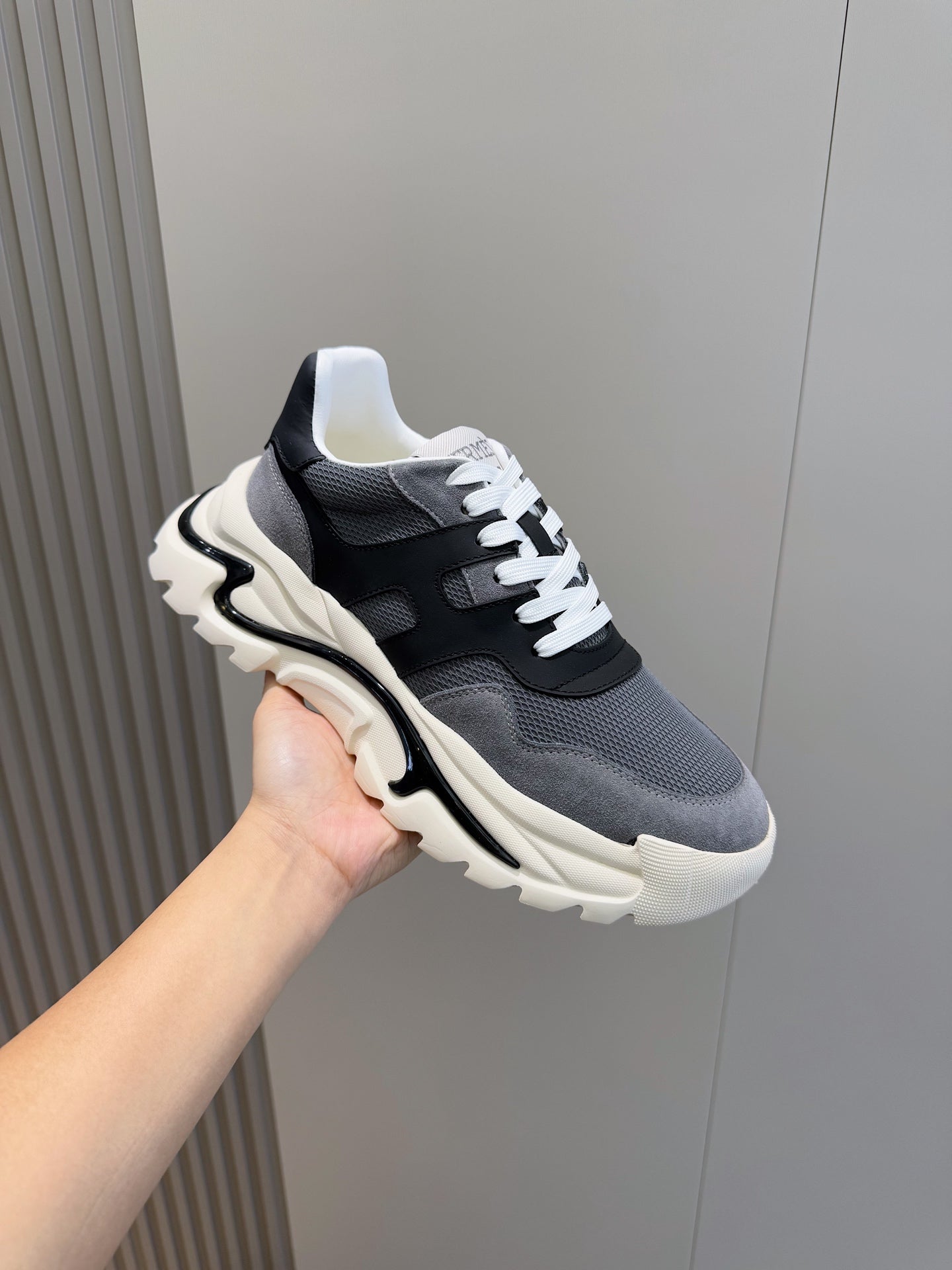 Hermes Elegance High-Top Platform Sneakers