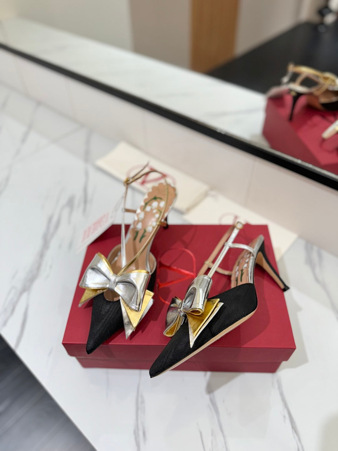 Valentino Cherryfic Elegance Slingback Heels