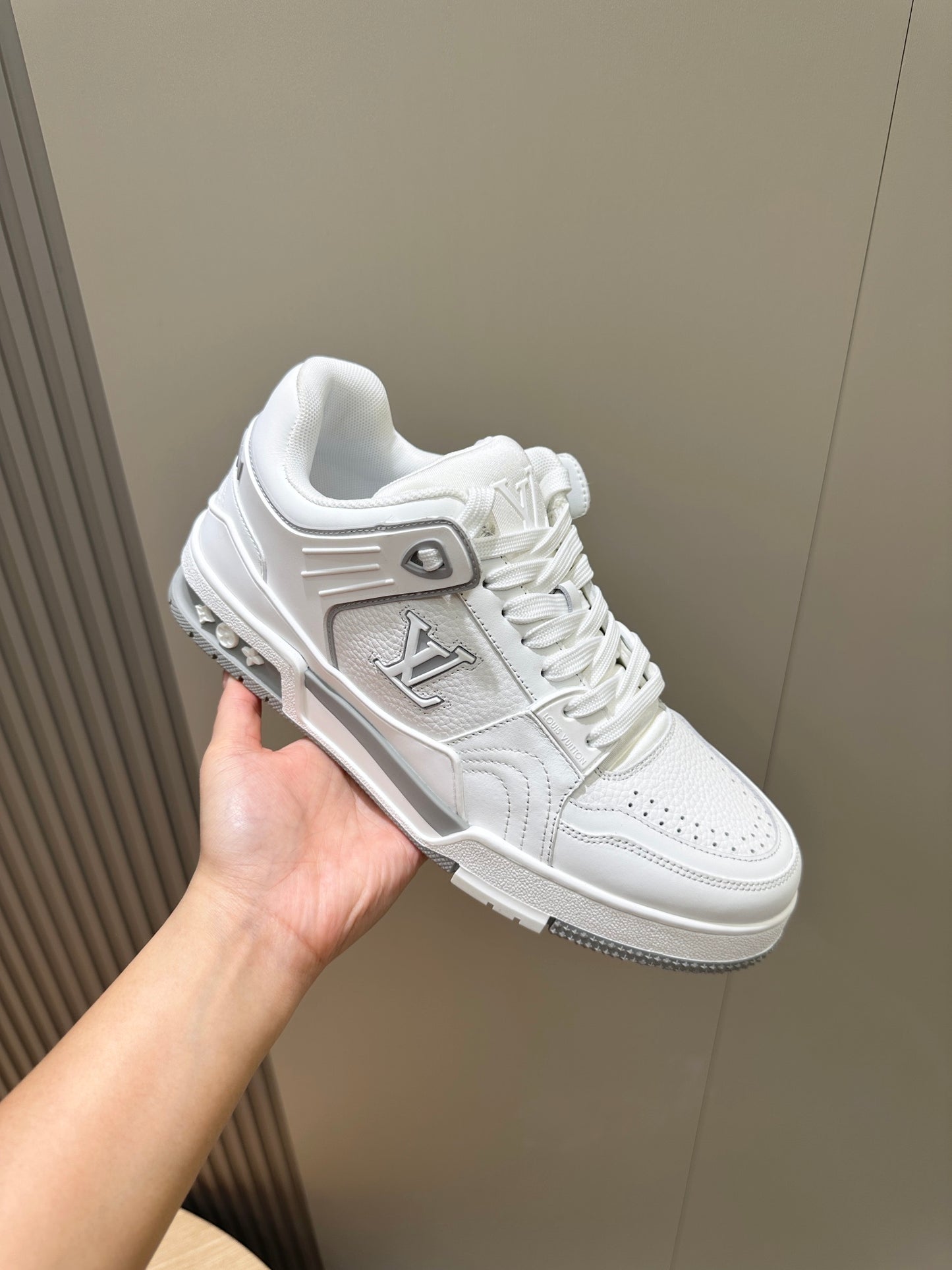 Louis Vuitton Timeless Beige & White Skate Elegance