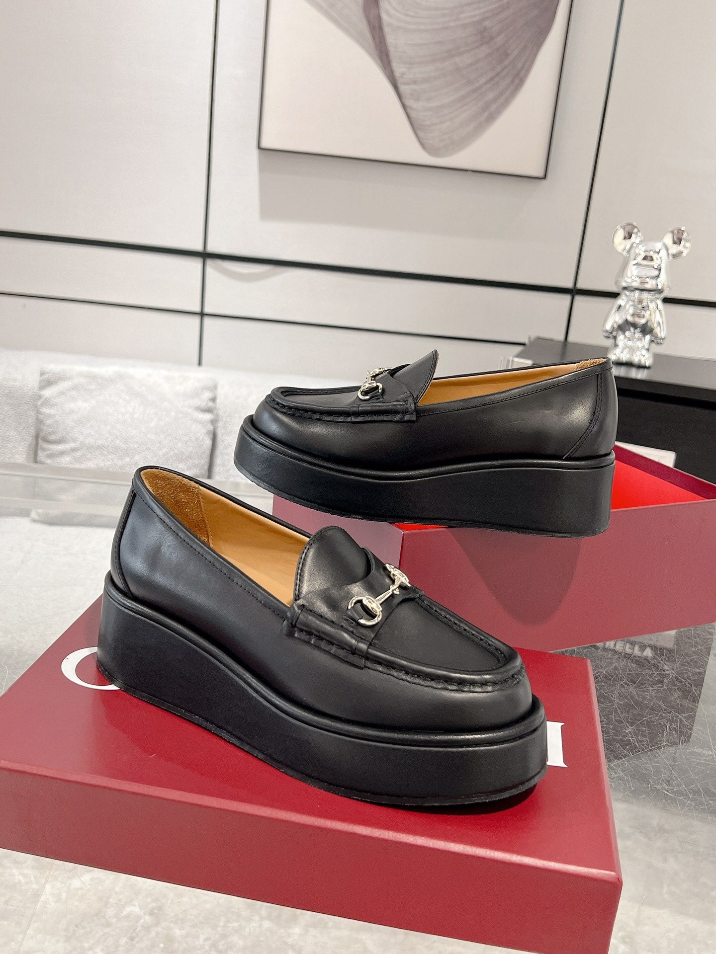 Gucci Women's Horsebit Wedge Loafer