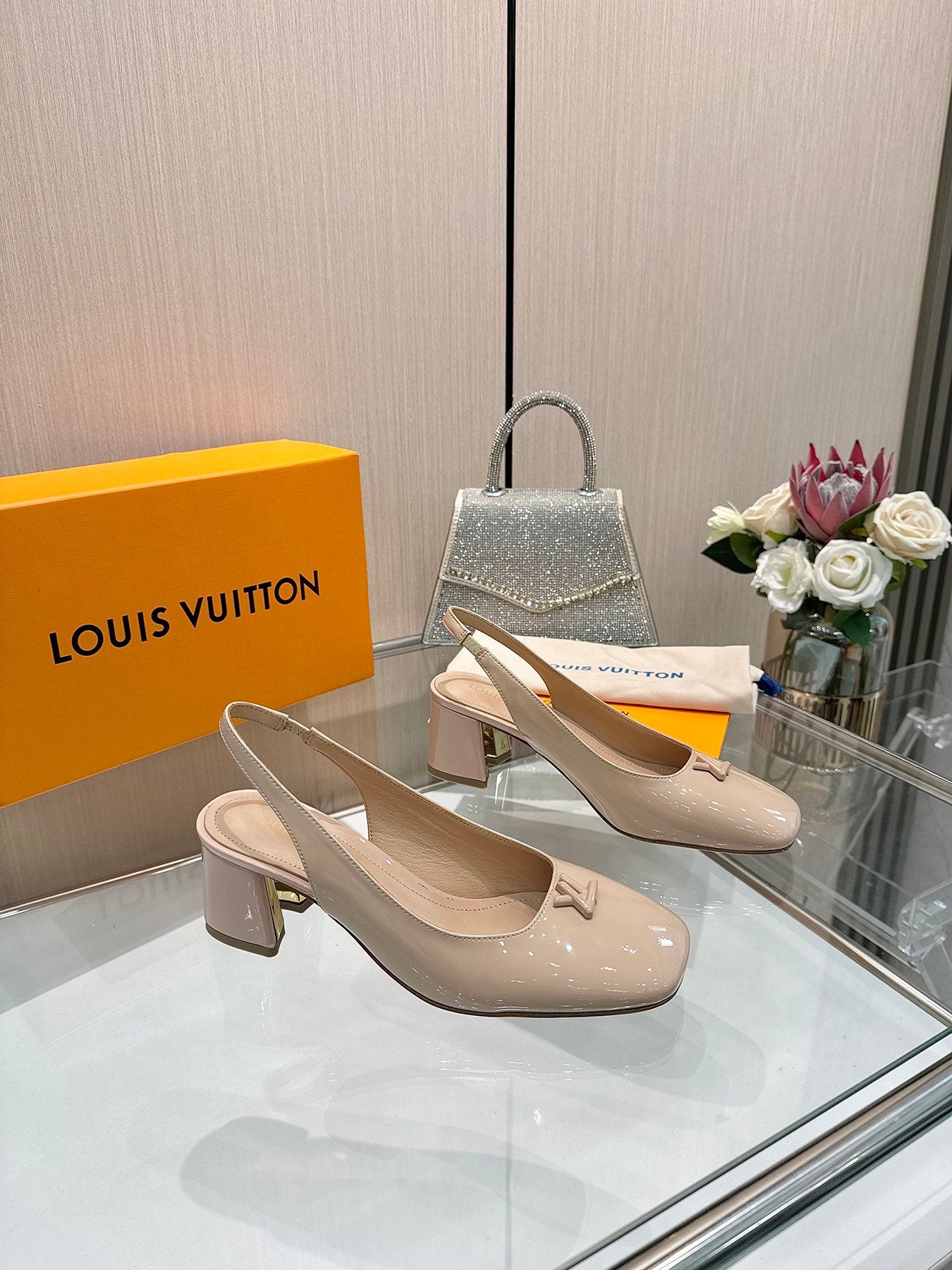 Louis Vuitton Multicolour Monogram Heel Pumps