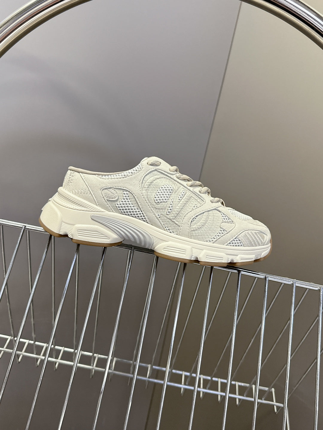 Dior Stuart Weitzman Mila Lift Pearl Leather Loafers | White | FARFETCH BH