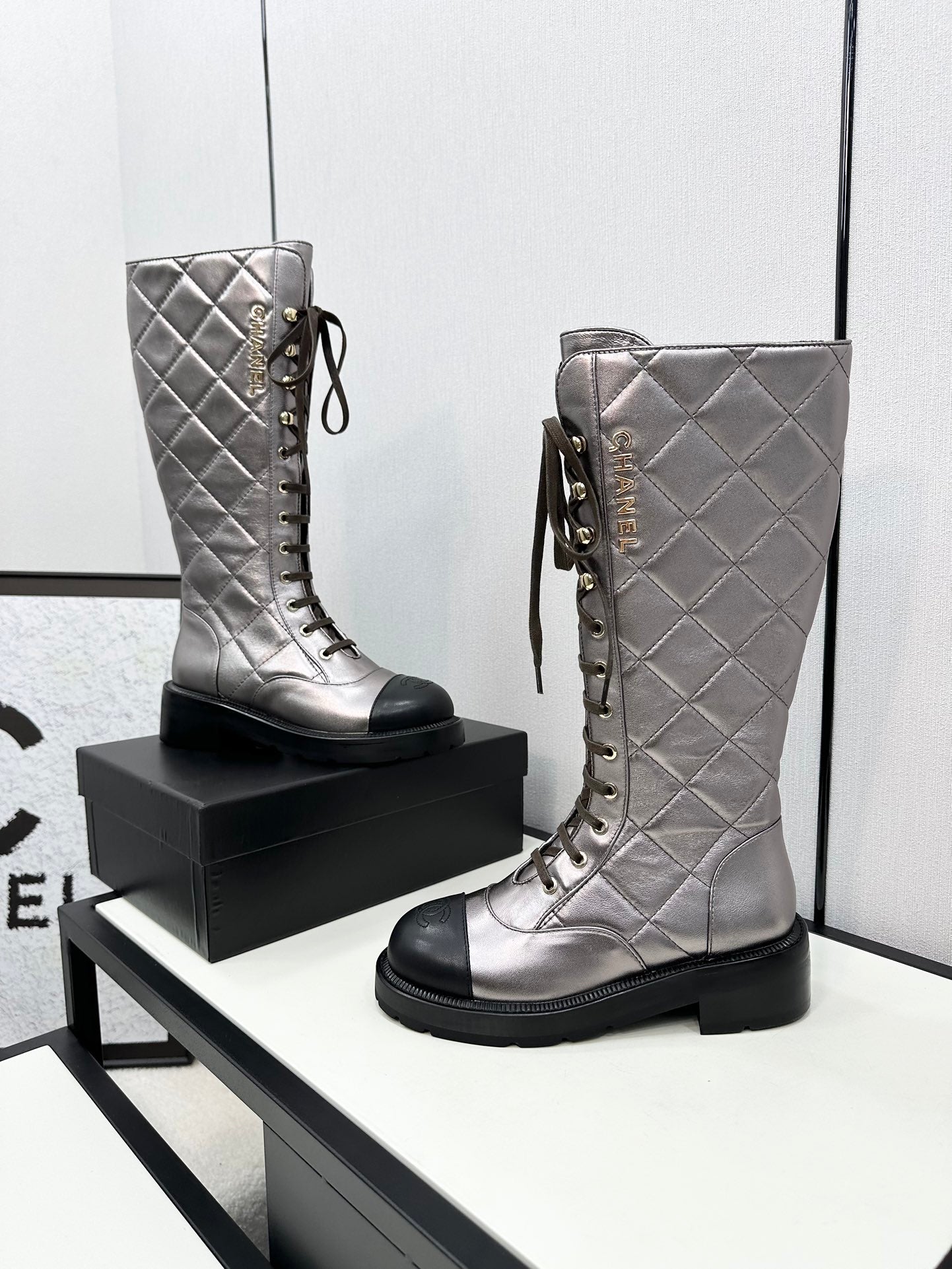 Chanel Winter/Snow Boots with Reversible Spikes