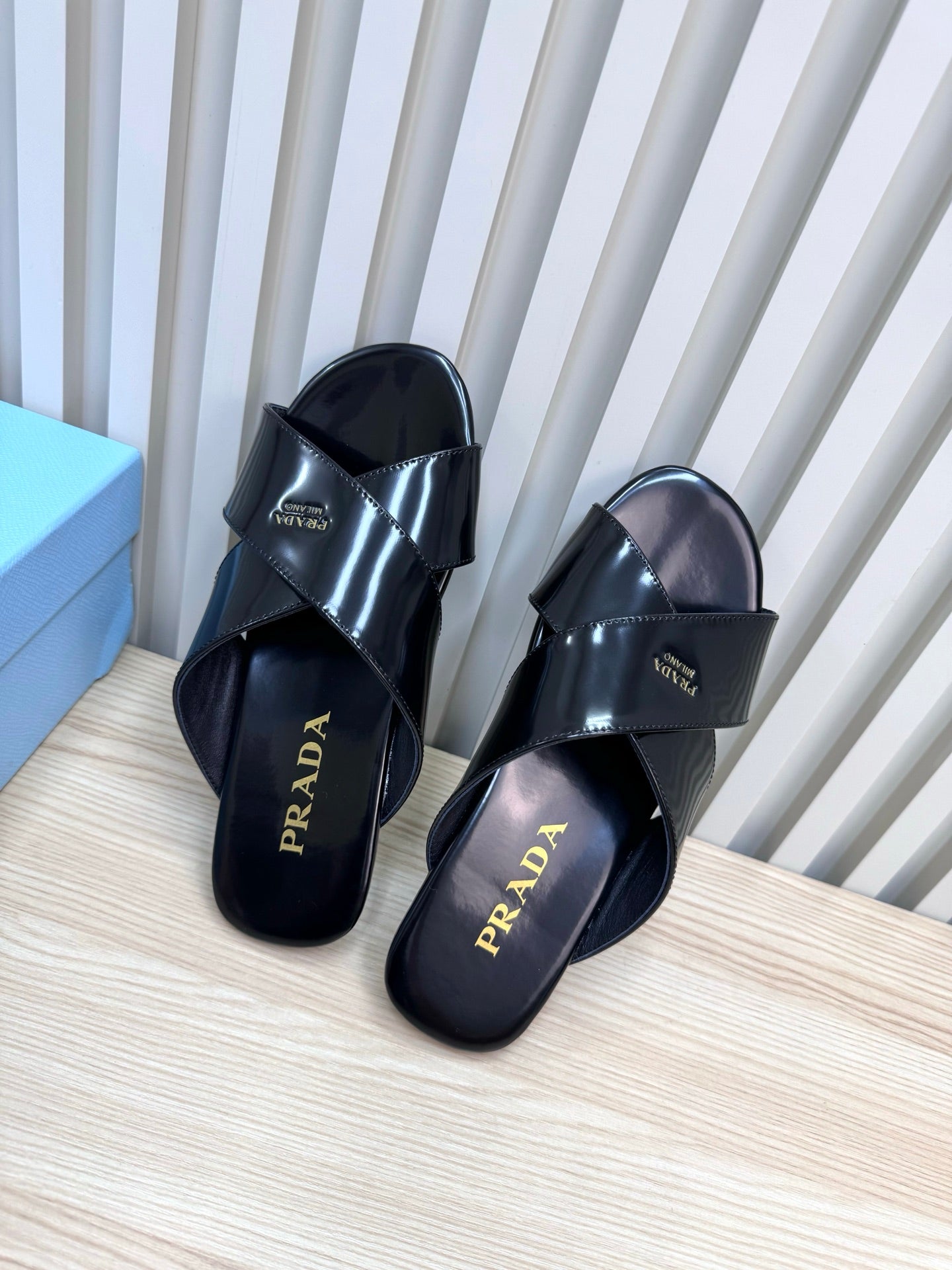 Prada Elysian Leather Sandals