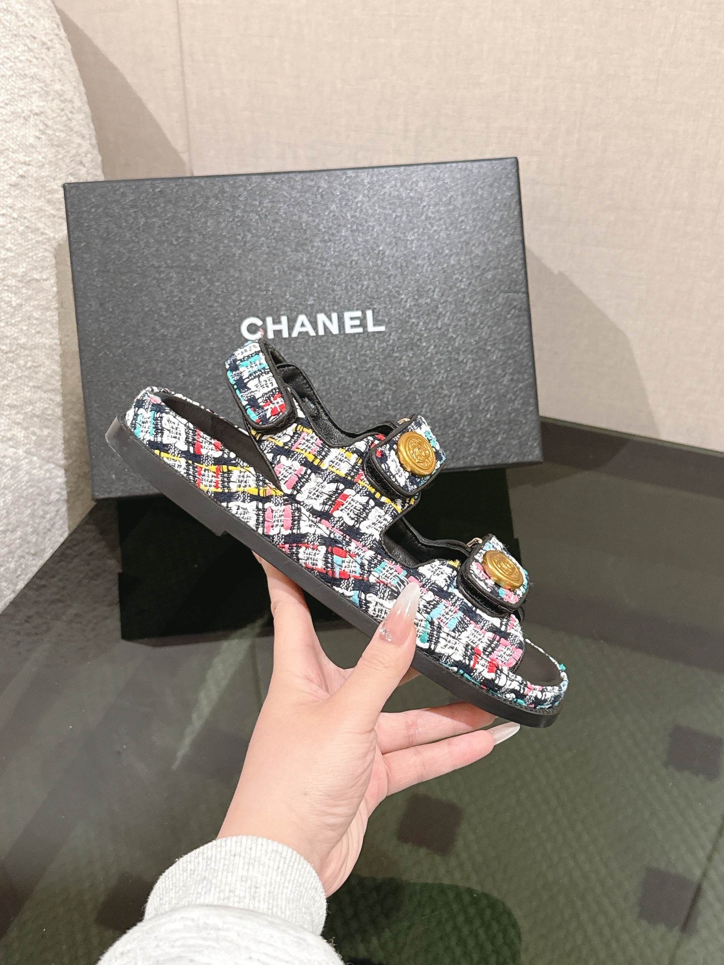 Chanel Golden Elegance Strappy Sandals