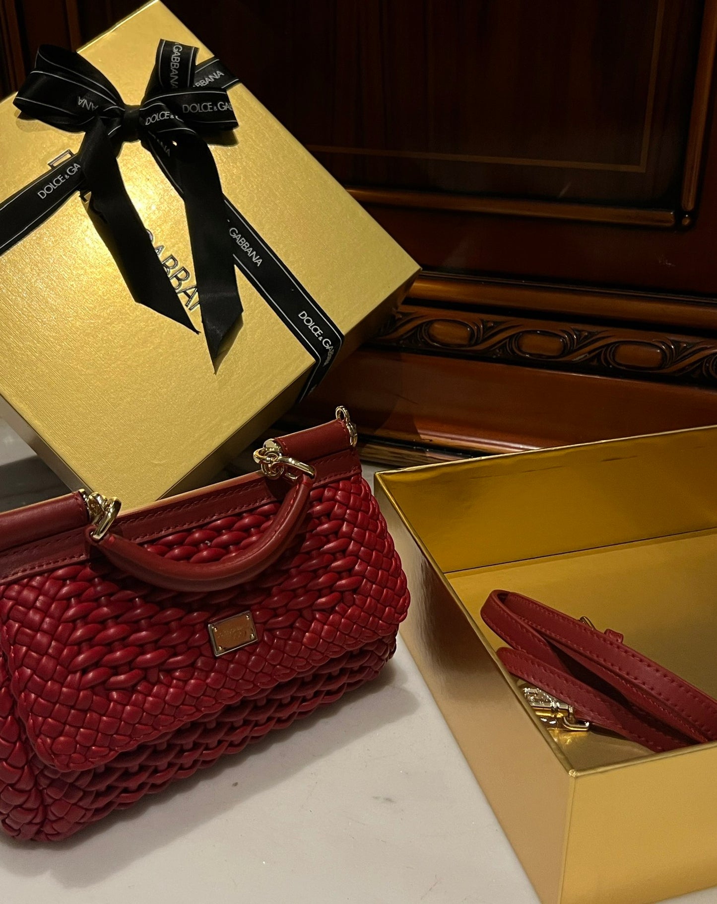 Dolce & Gabbana Dolce & Gabbana Micro Sicily 62 Tote Bag | Red | FARFETCH IL