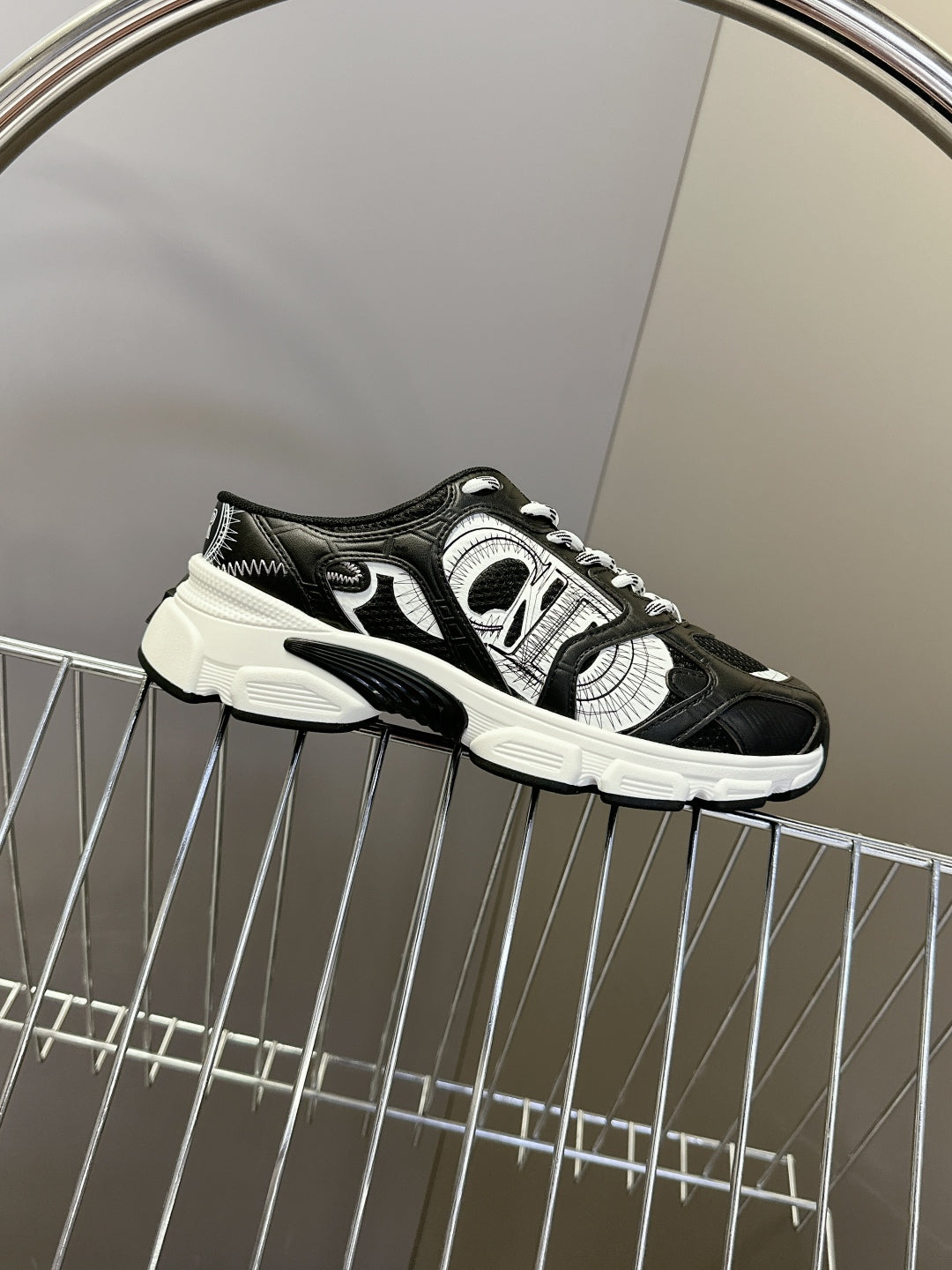 Dior Stuart Weitzman Mila Lift Pearl Leather Loafers | White | FARFETCH BH