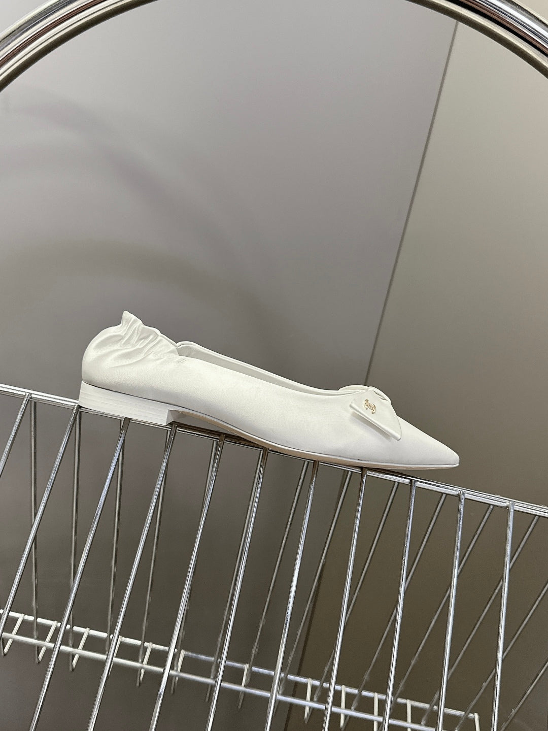 Chanel Elegance Satin Wedge Heels