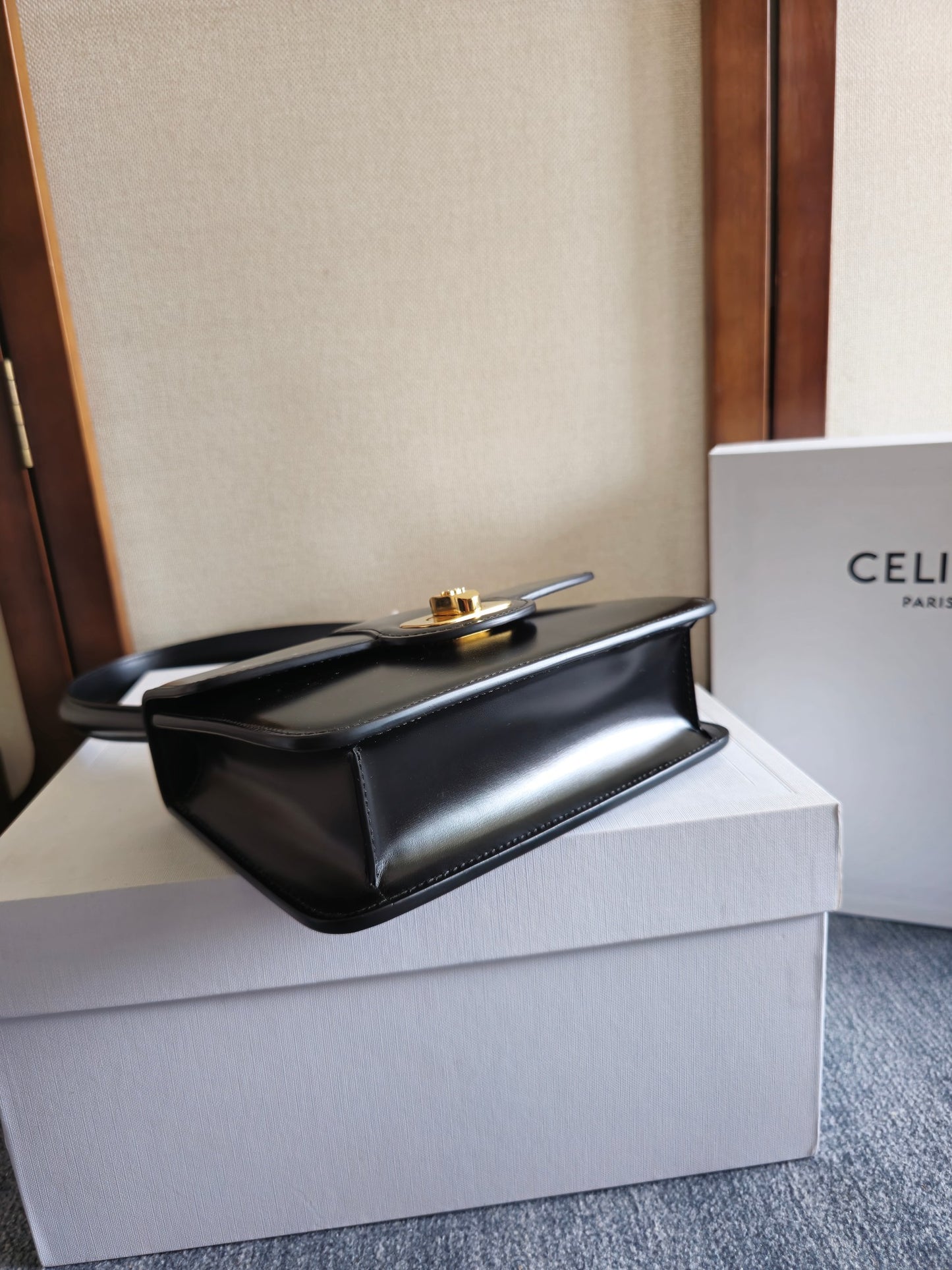 Celine Teen Josephine Bag in Patent Calfskin
