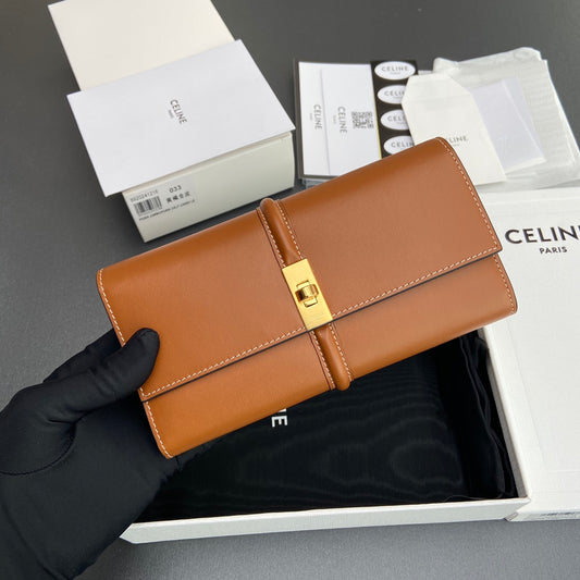 Celine Large Wallet 16 in Satinated Calfskin