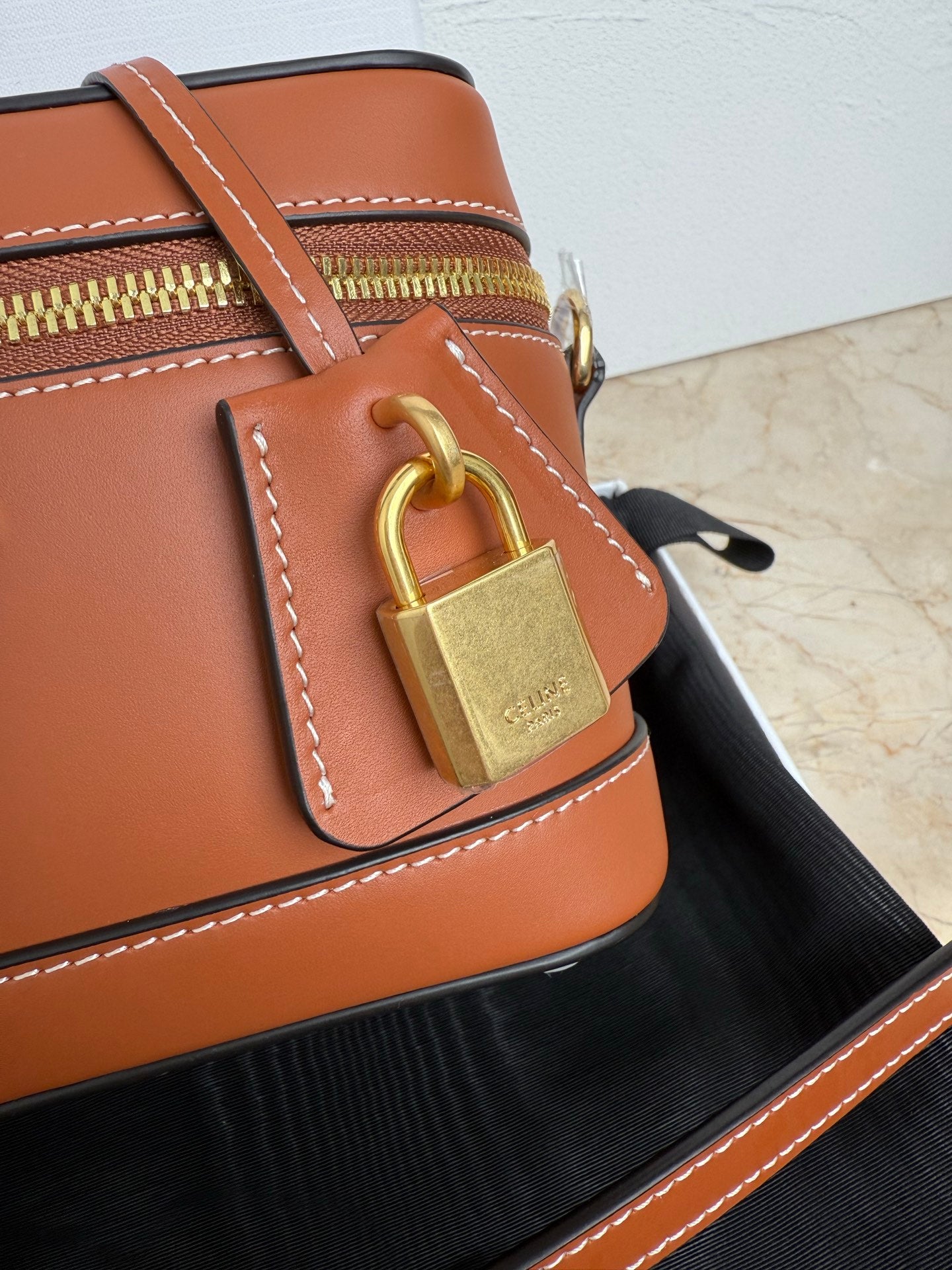 Celine Travel Vanity Case Bag in Leather