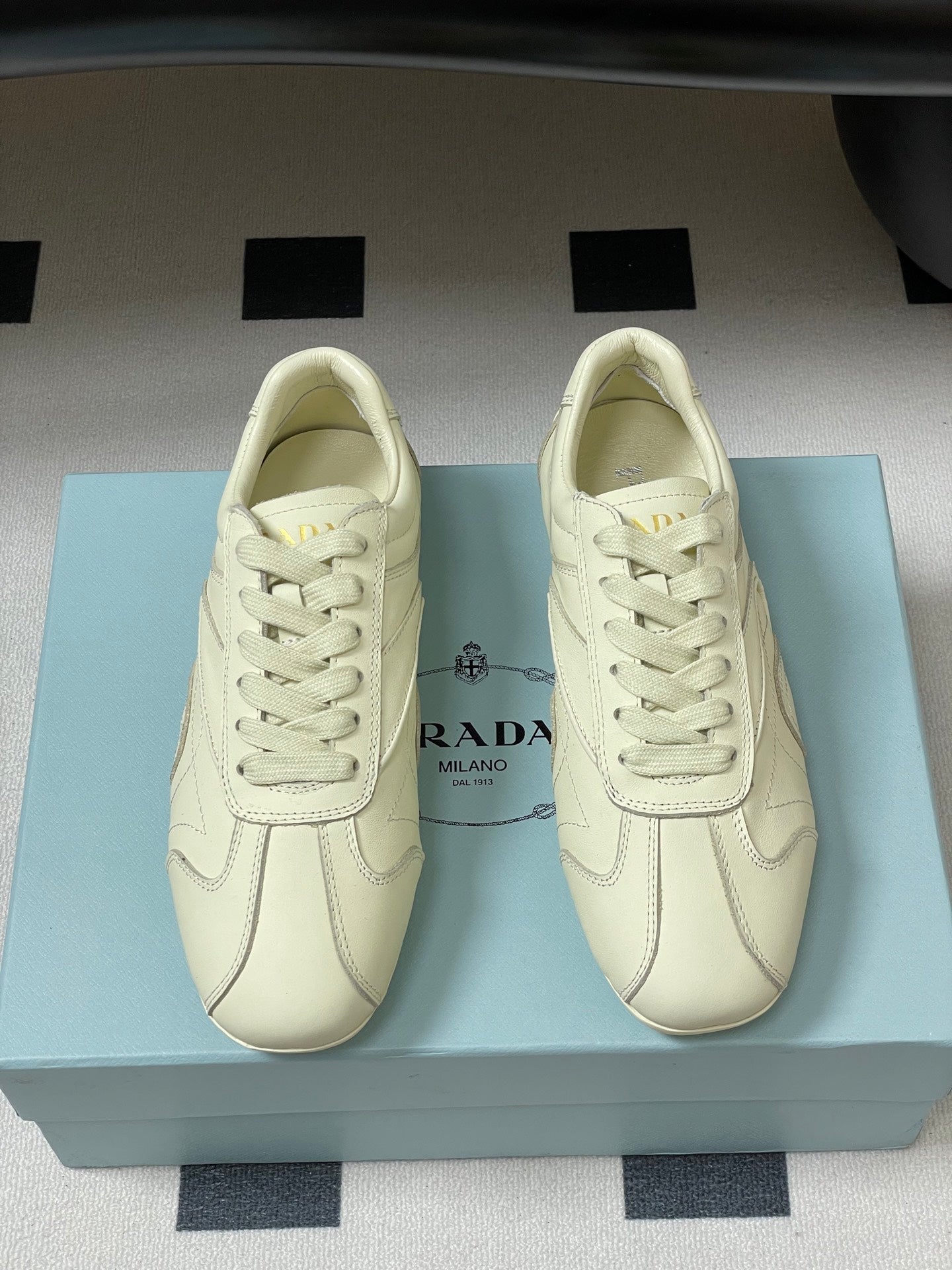 Prada Montecarlo Luxe Suede Sneakers