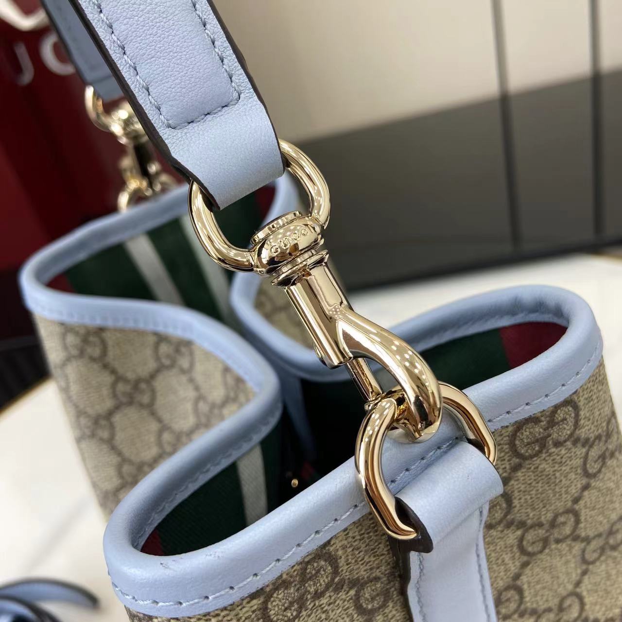 Gucci Small Bucket Bag with GG Emblem