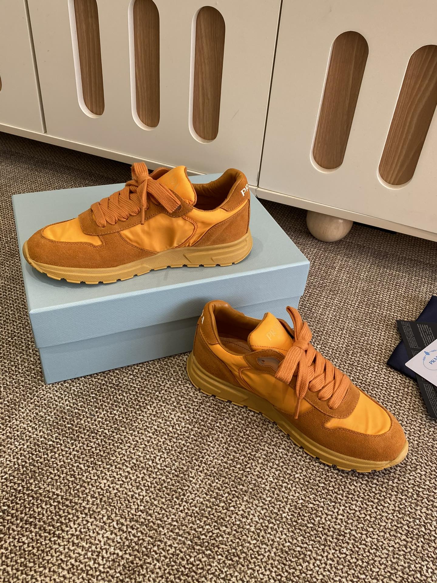 Prada Sleek Canvas Lace-Ups