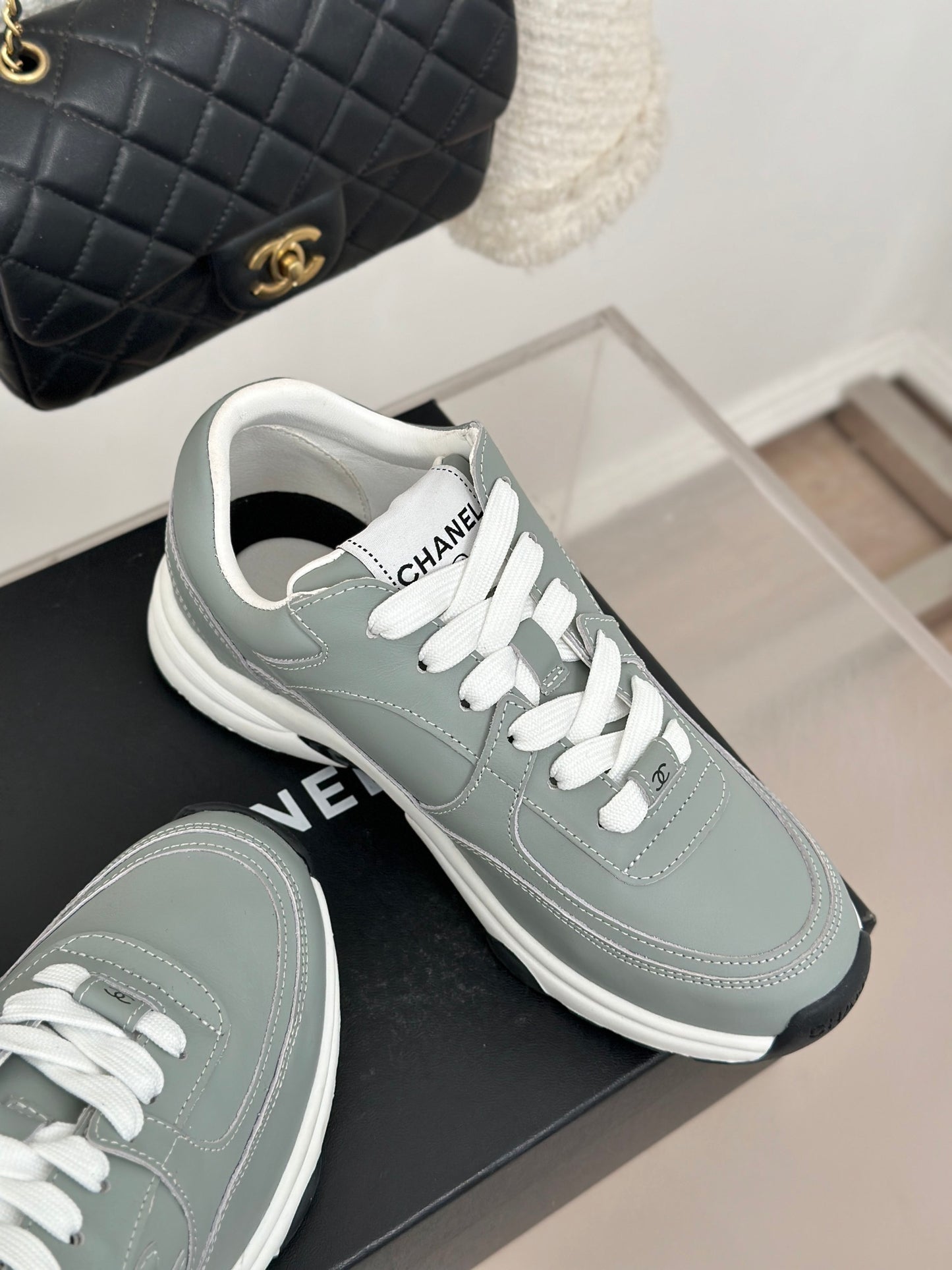 Chanel White Sneakers