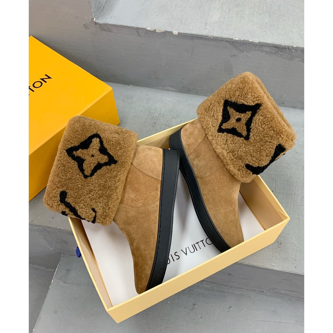 Louis Vuitton Mouton Luxe Ankle Boots