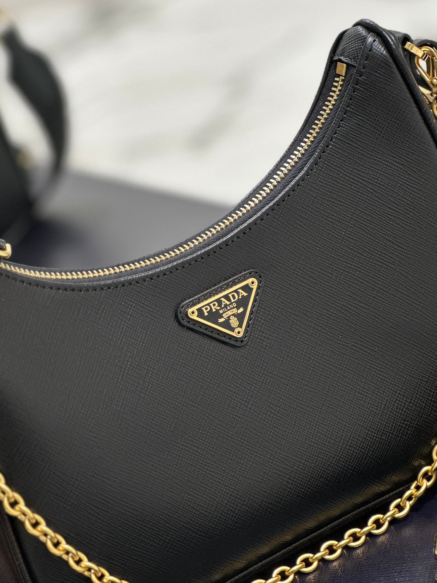 Prada Timeless Ardesia Saffiano Luxe Bag