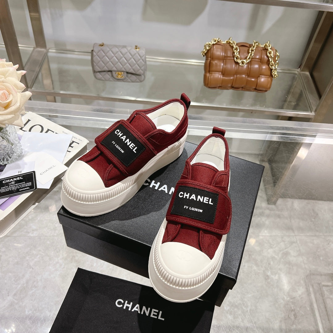 Chanel Velvet Stroll Sneakers