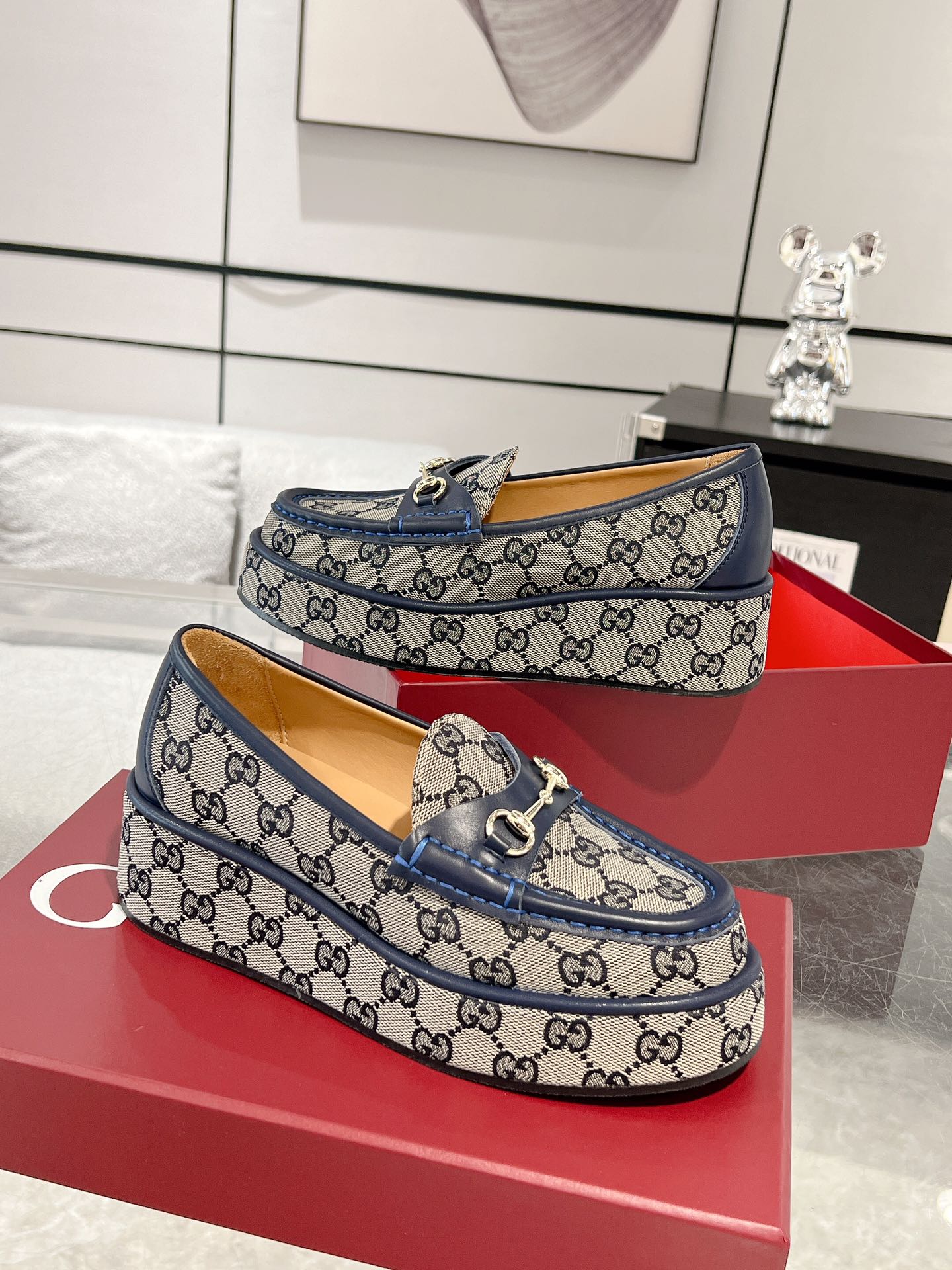 Gucci Women's Horsebit Wedge Loafer