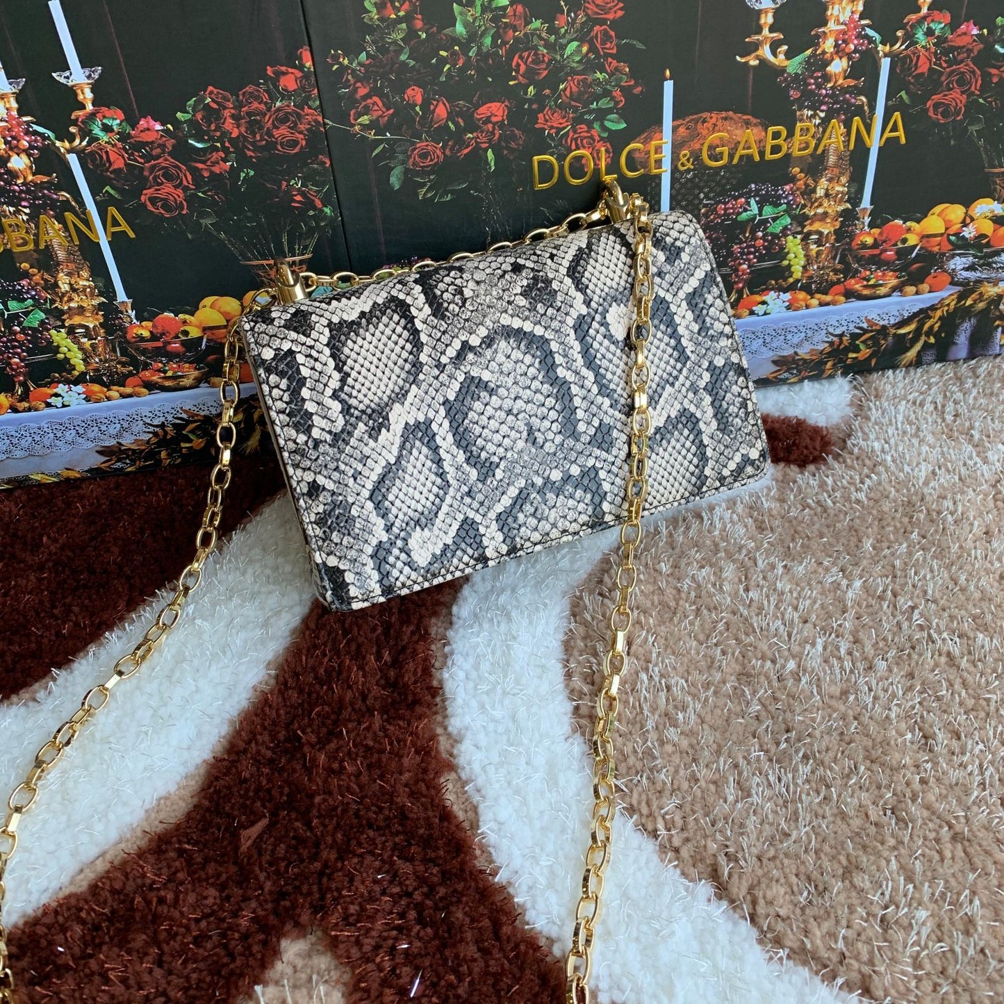 Dolce & Gabbana The Swan - Vintage Gucci GG Crossbody/Shoulder/Clutch Bag in Navy Leather