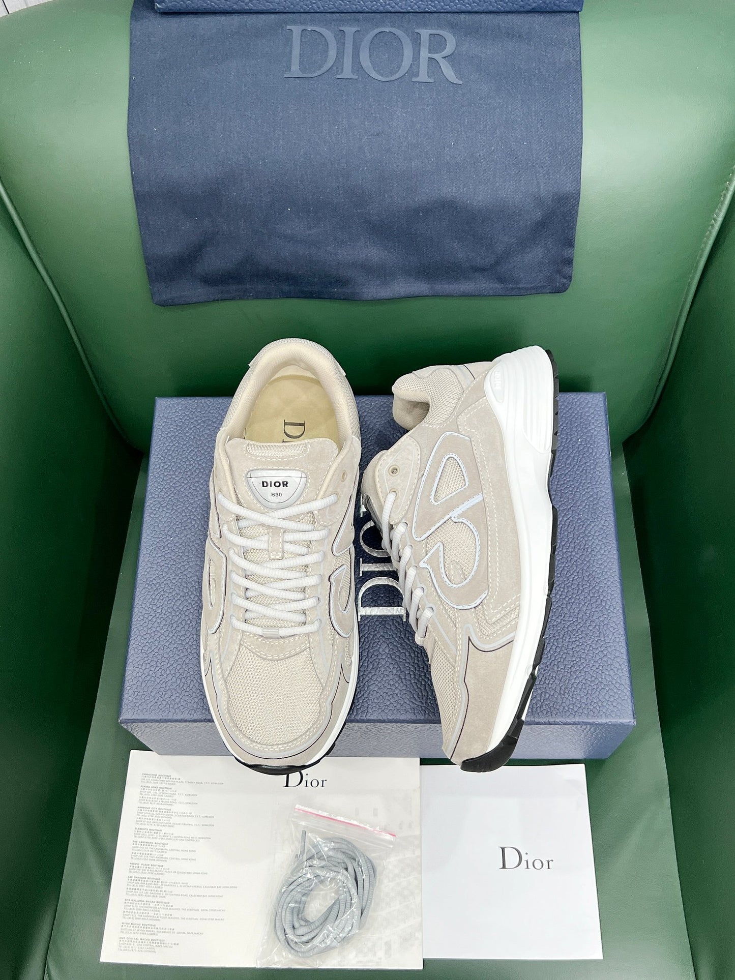 Dior Blue & Grey B30 Sneakers