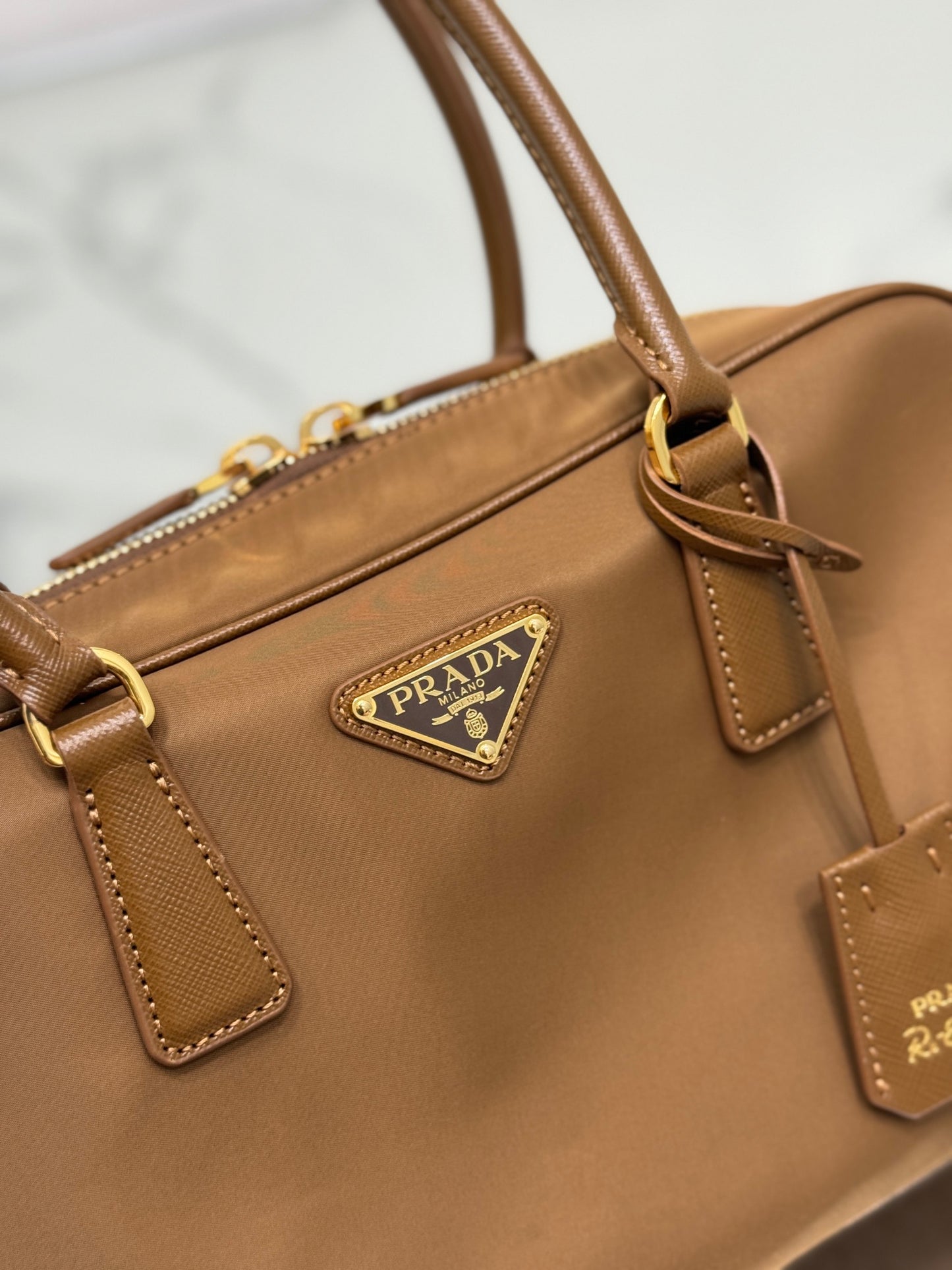 Prada Opulent Elegance Leather Tote