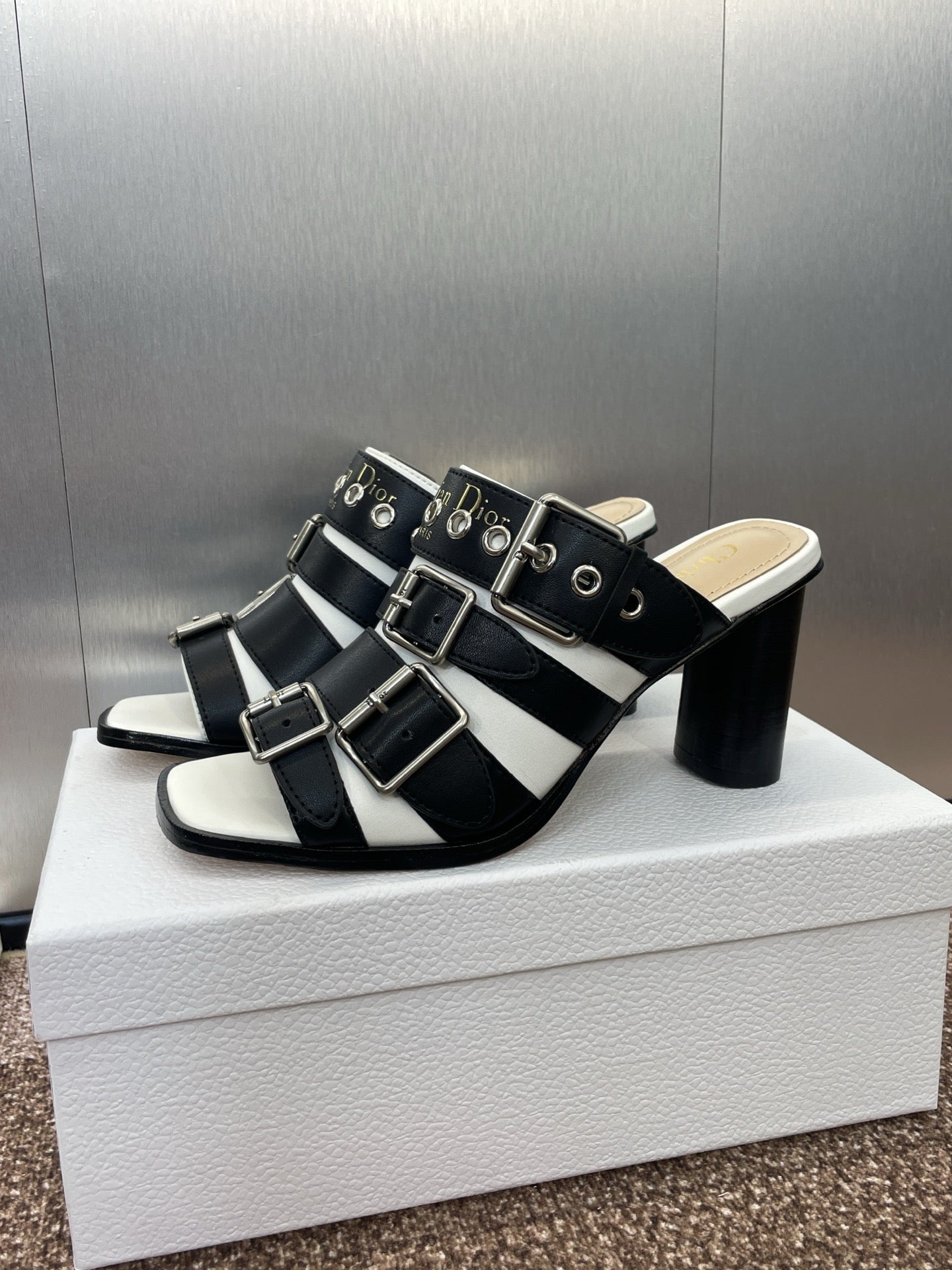 Dior Versace 125mm Medusa Stiletto Sandals | Black | FARFETCH TR