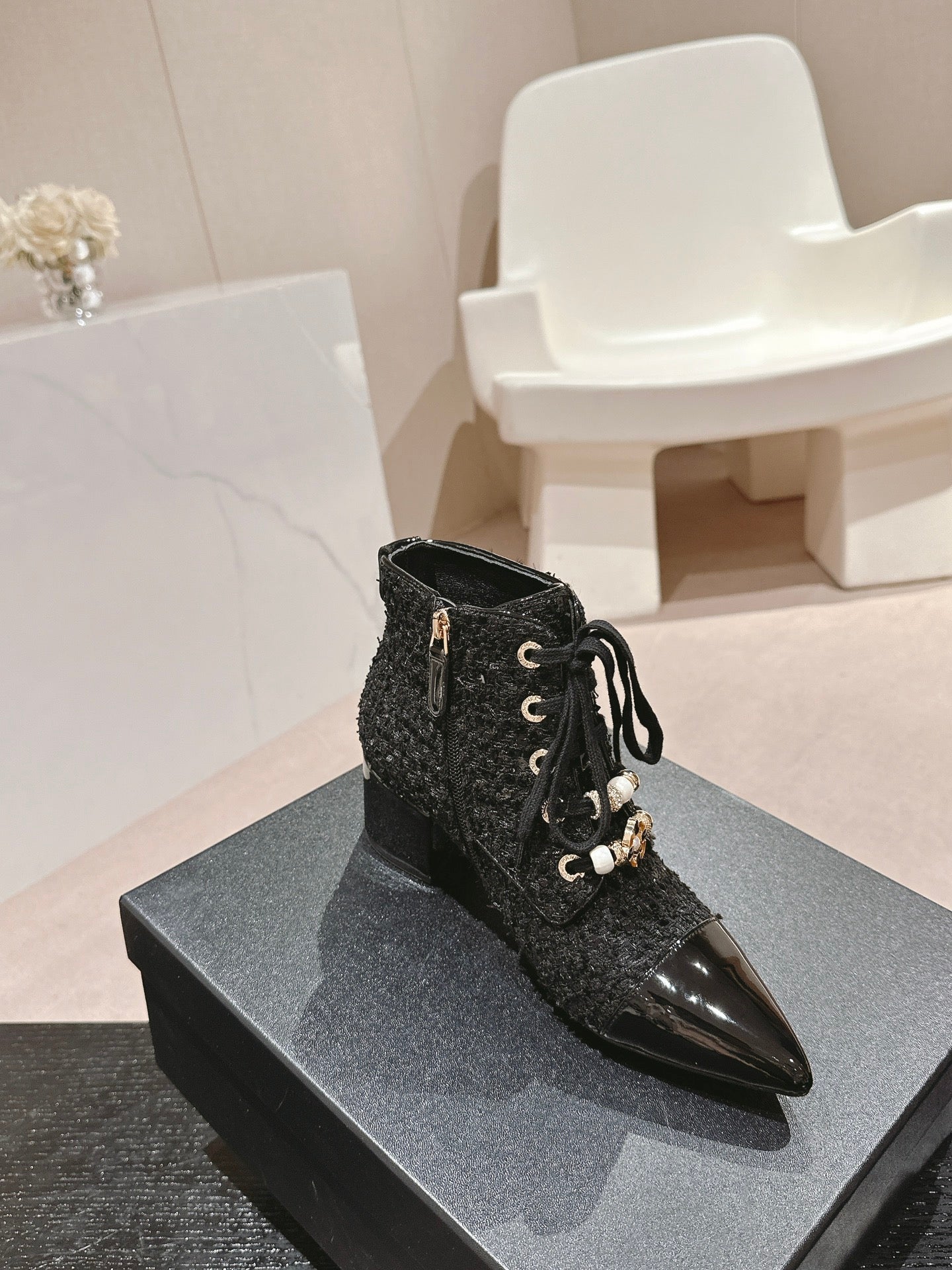 Chanel Tweed Luxe Sneakers