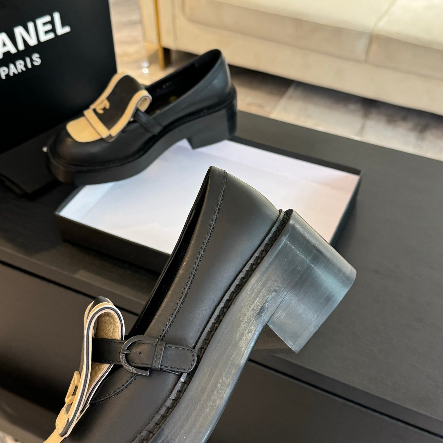 Chanel Timeless Elegance Calfskin Loafers