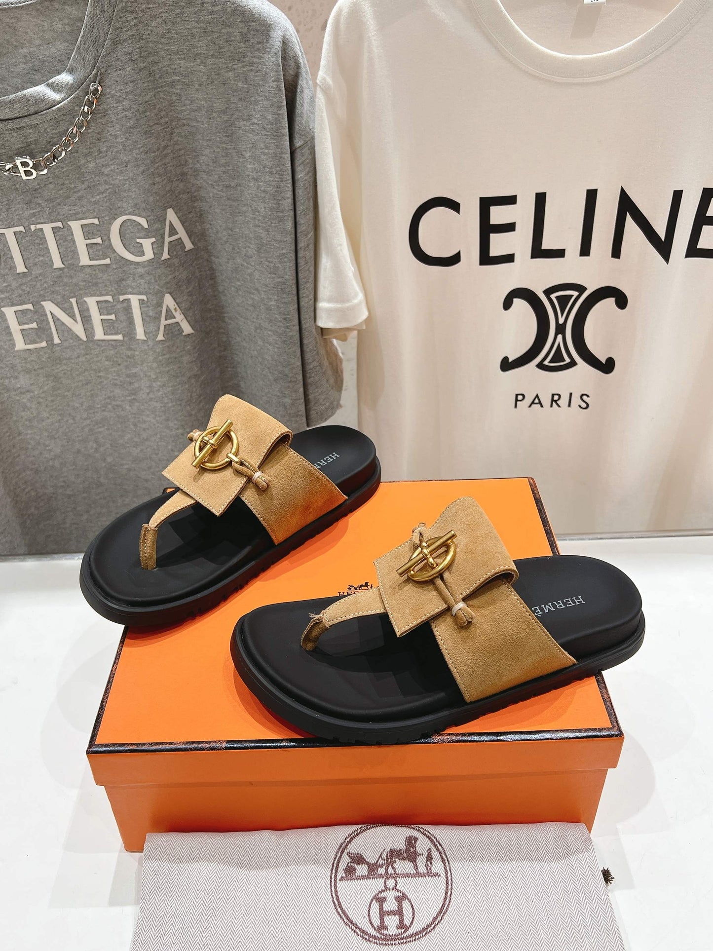 Hermes Joyce & Empire Sandals in Premium Leather