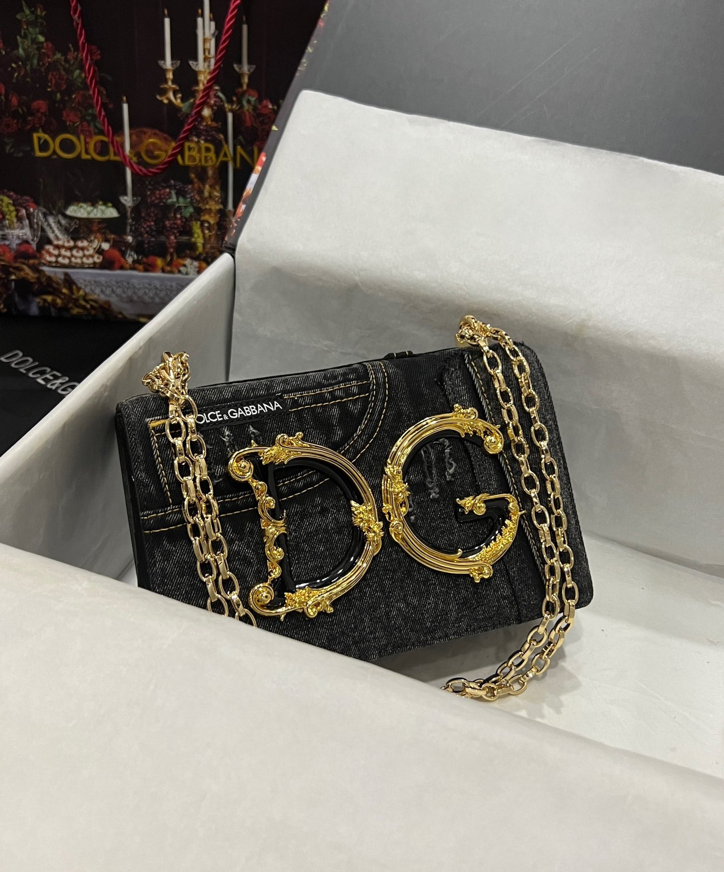 Dolce & Gabbana Thom Browne  Mrs. Thom Leather Shoulder Bag | Black | FARFETCH IL
