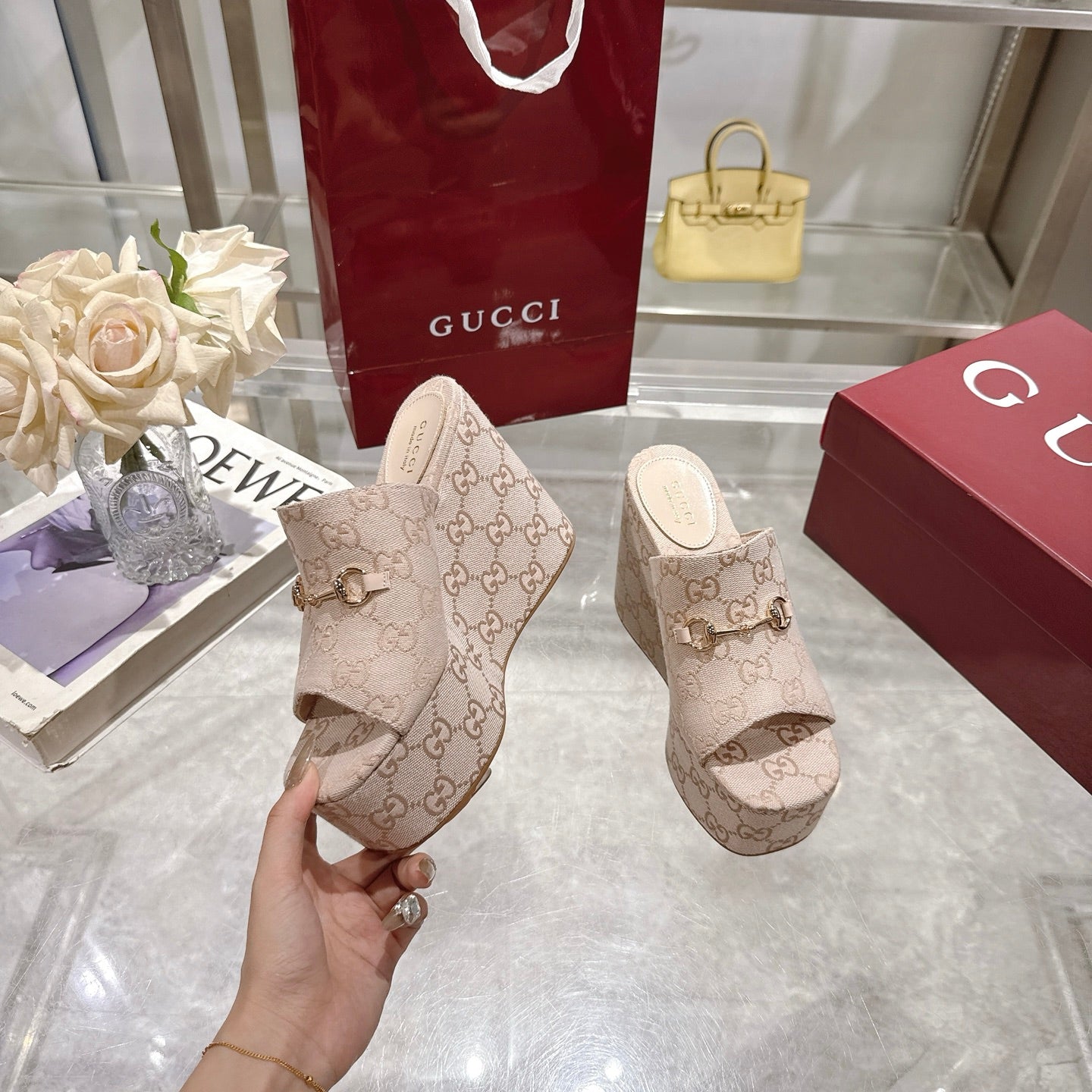 Gucci Elevated Elegance Wedge Sandal