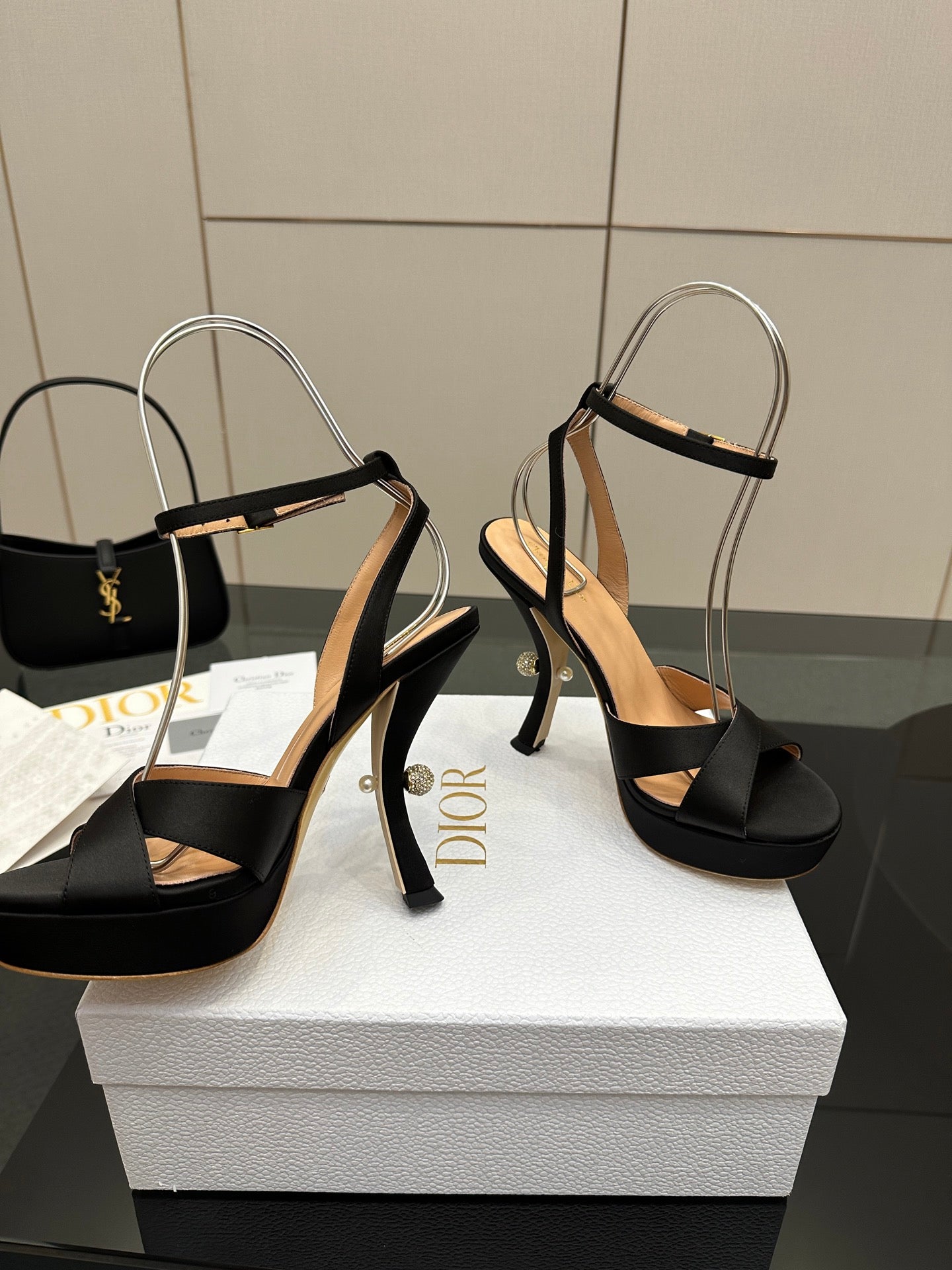 Dior Nina 130 Leather Platform Sandals