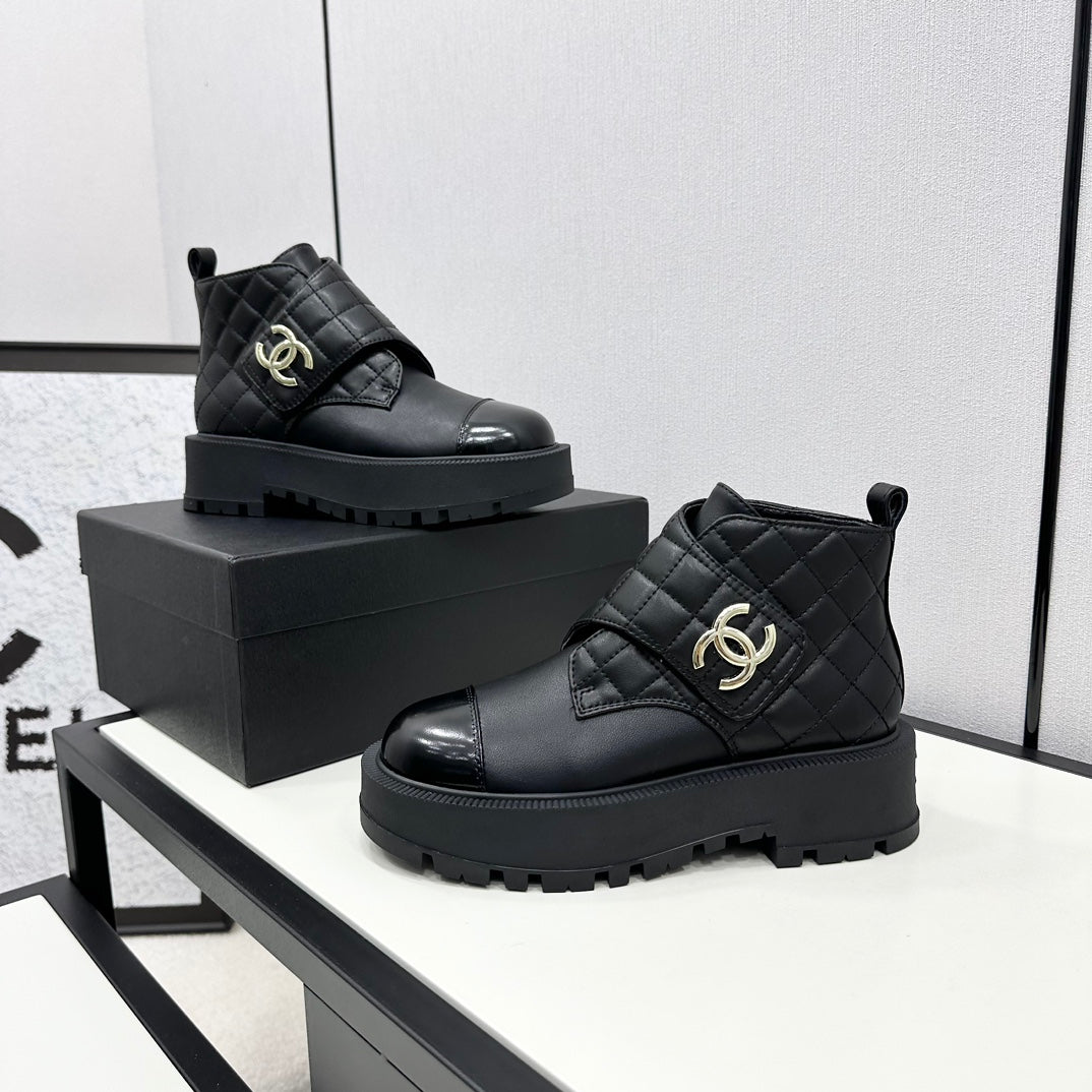 Chanel Elegance Combat Boots