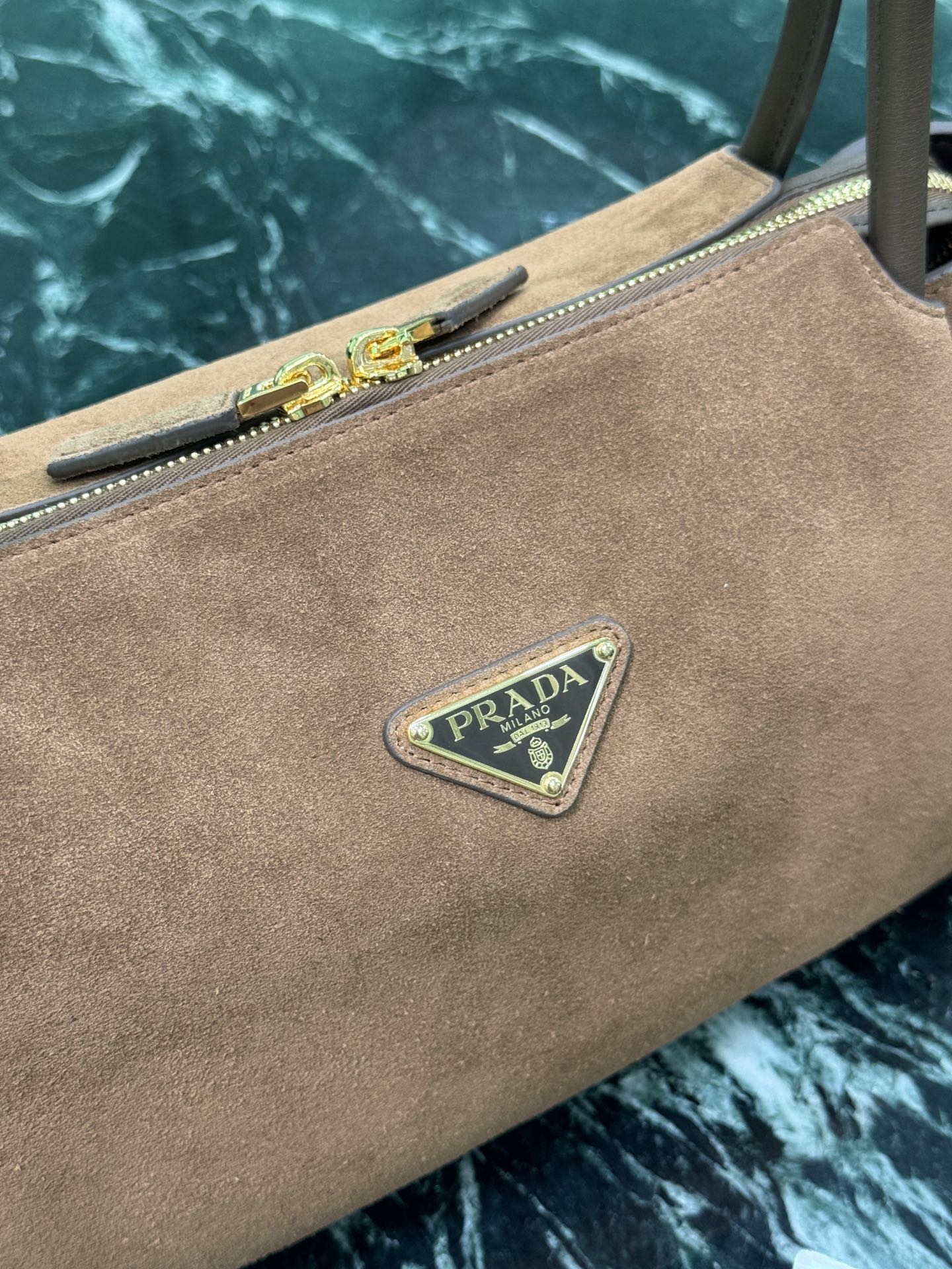 Prada Nocciolo Elegance Calfskin Tote